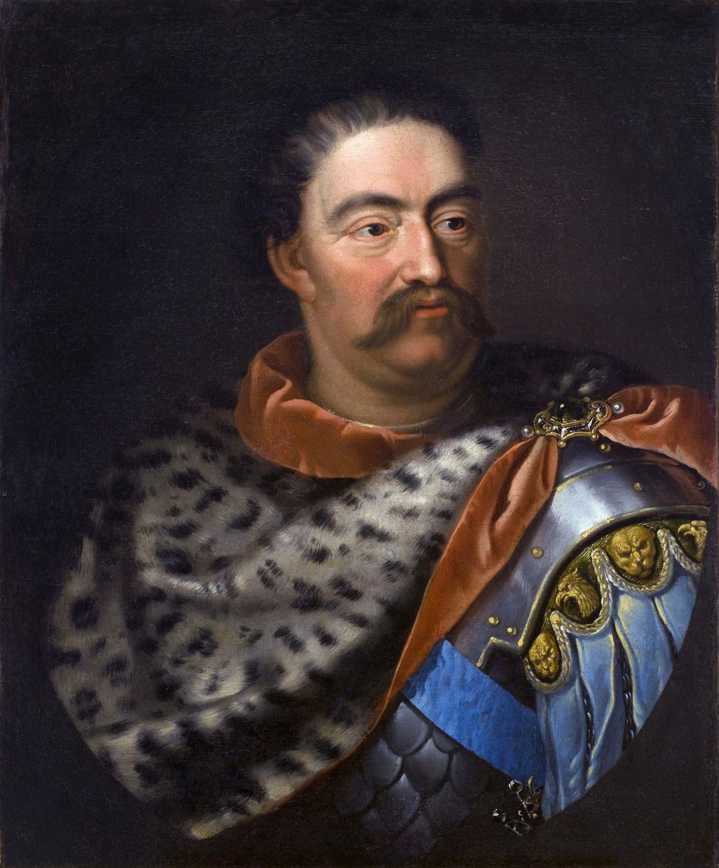 Portret van Jan III Sobieski (1629-1696), koning van Polen en groothertog van Litouwen door Alexandre Jan Tricius