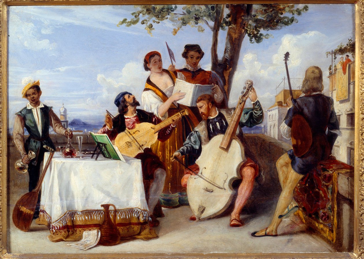 Het Venetiaanse Concert door Alexandre-Jean-Baptiste Hesse