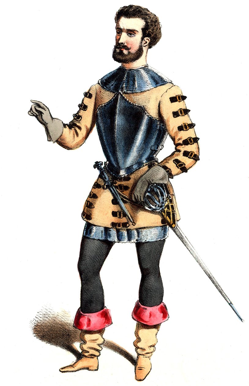Auber - Haydée - Hermann Léon, rol van Malipieri - litho door Alexandre Lacauchie, 1847 door Alexandre Lacauchie