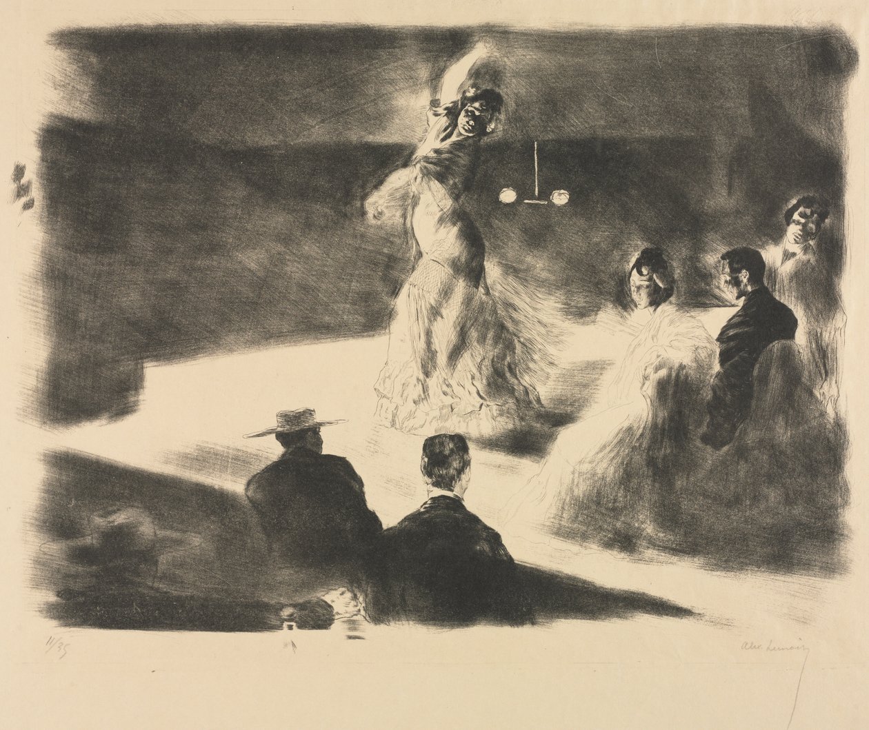 Spaanse danseres door Alexandre Lunois