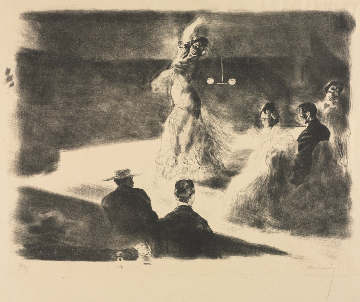 Spaanse danseres door Alexandre Lunois
