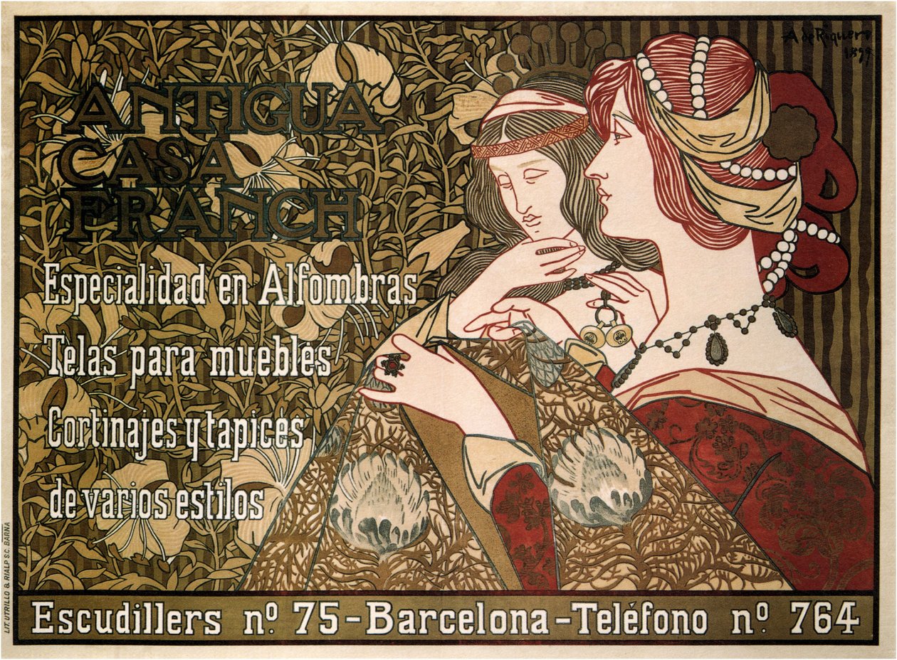 Antigua Casa Franch, 1899 door Alexandre de Riquer
