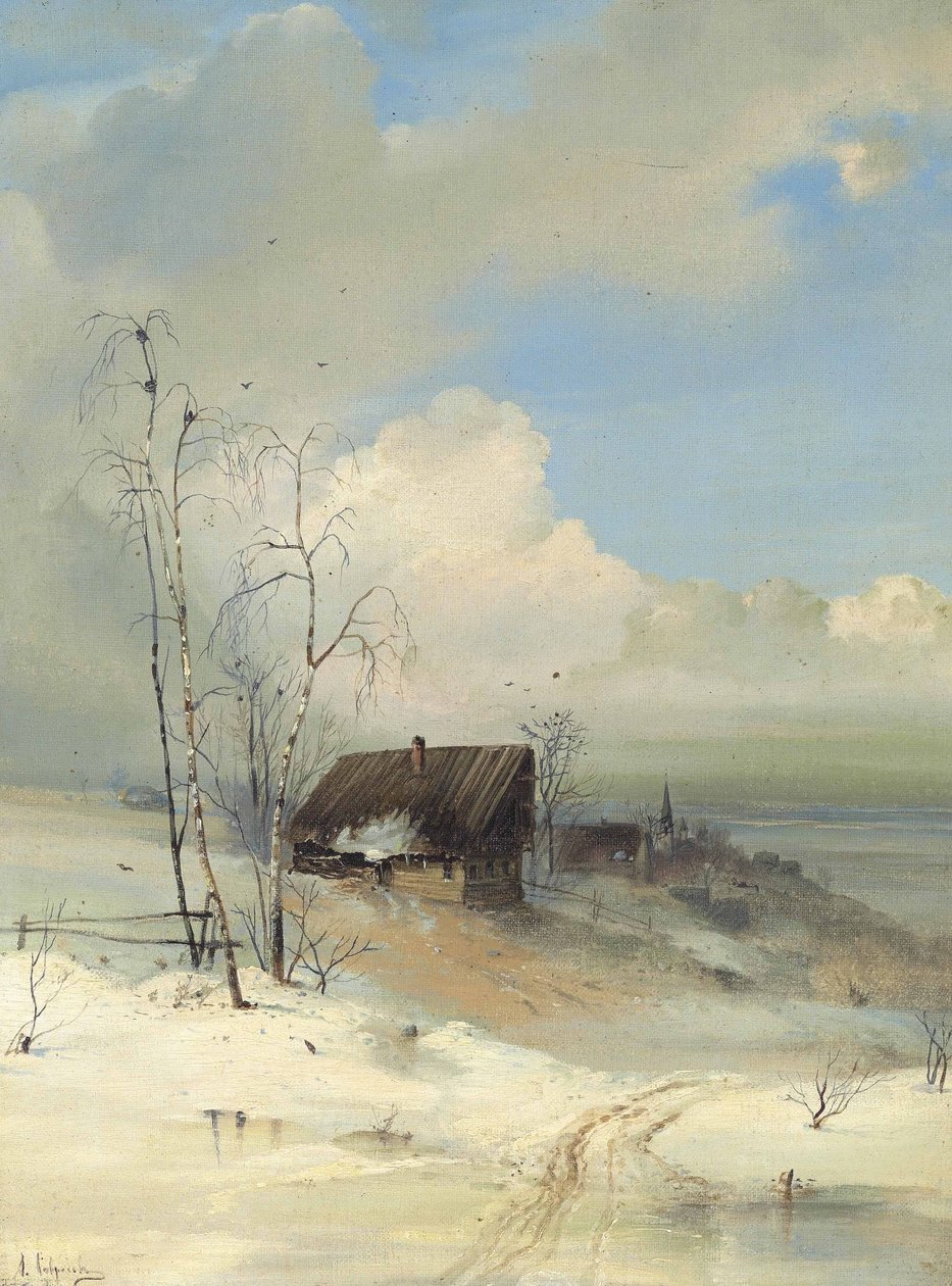 De komst van de lente door Alexei Kondratjewitsch Sawrassow