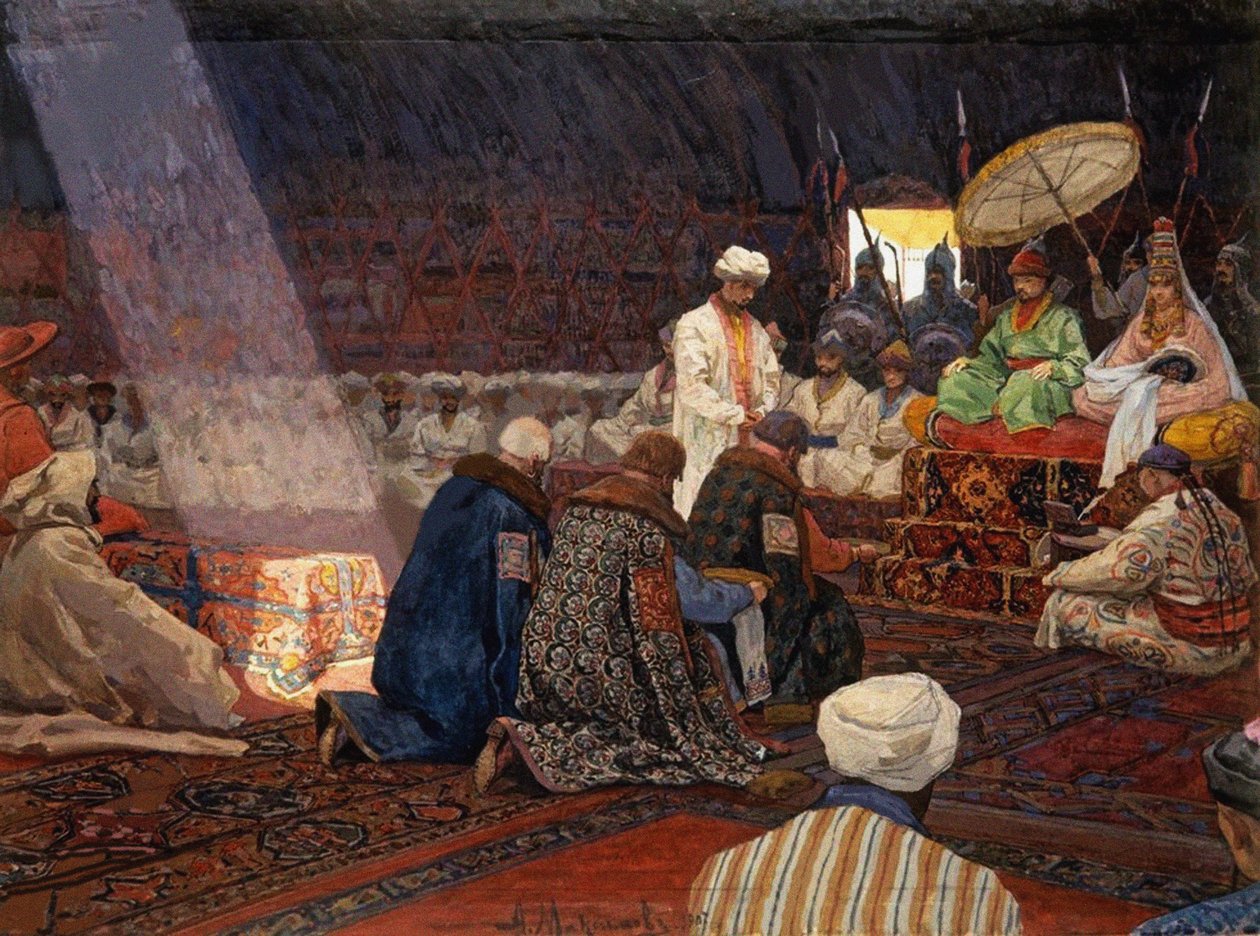 Bij de Gouden Horde, 1907 door Alexei Fedotovich Maximov