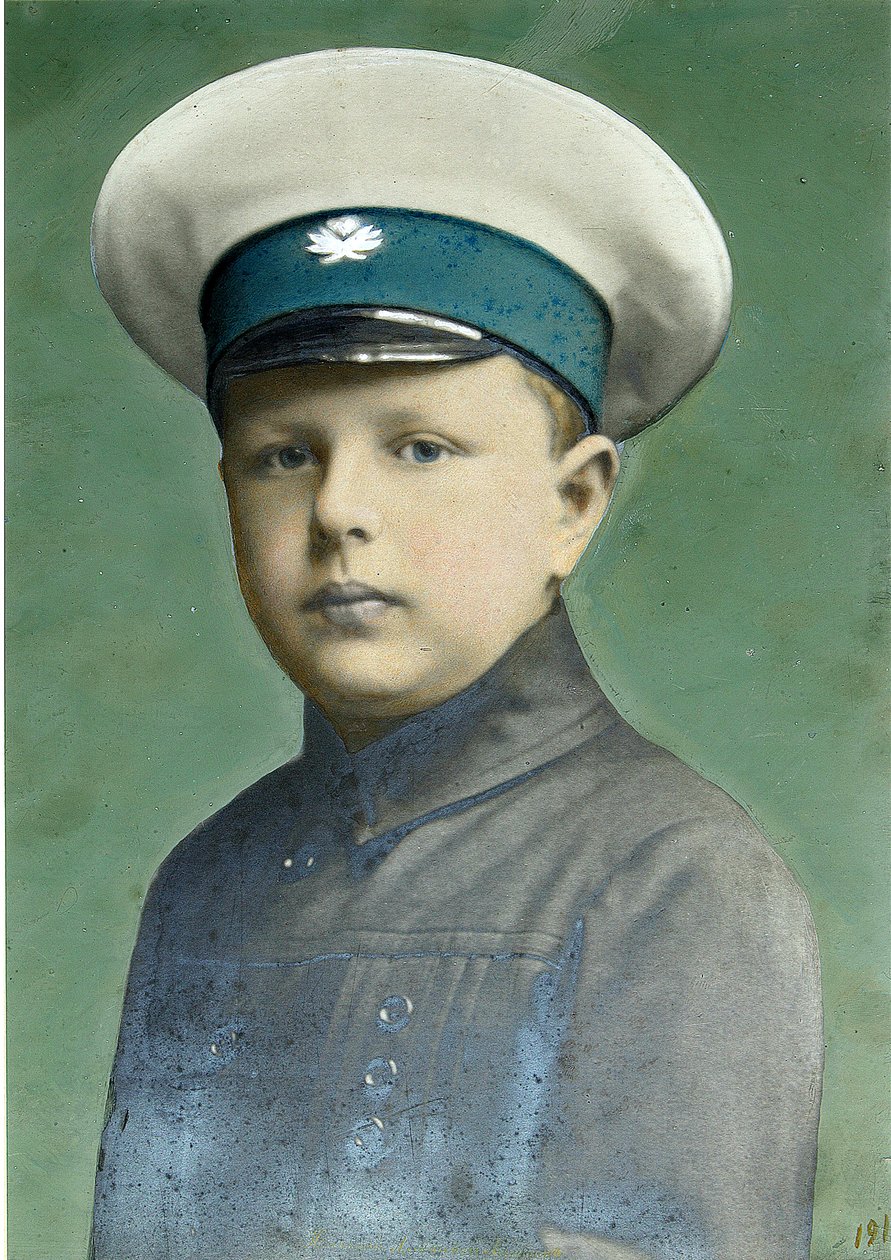 Portret van de zoon door Alexei Sergeevich Mazurin