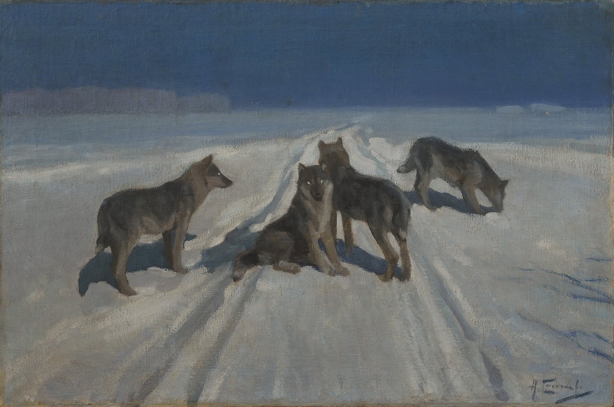 Wolven door Alexei Stepanovich Stepanov