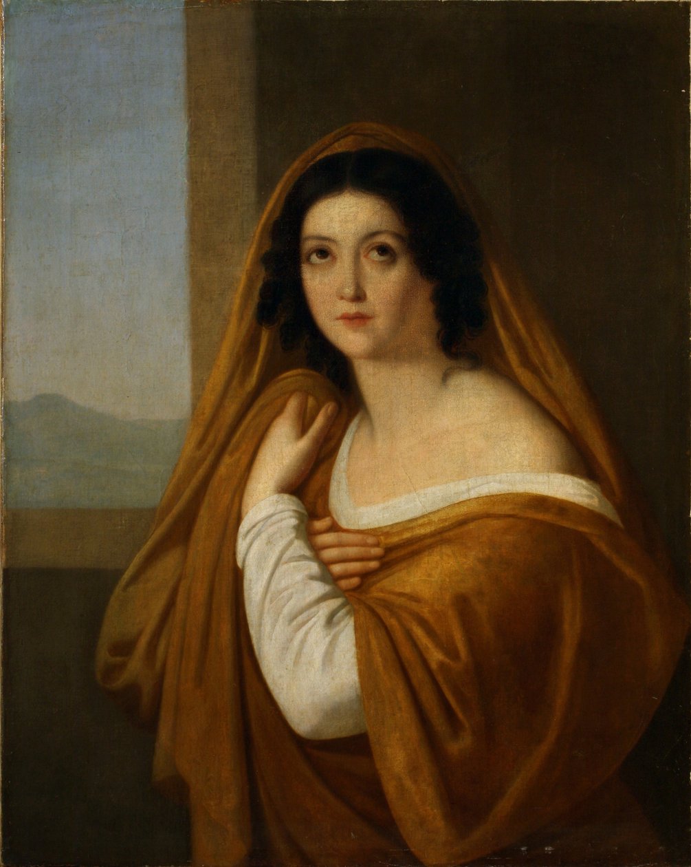 Portret van Prinses Yevdokia Avdotya Ivanovna Golitsyna, geboren Izmaylova, 1810s door Alexei Yegorovich Yegorov