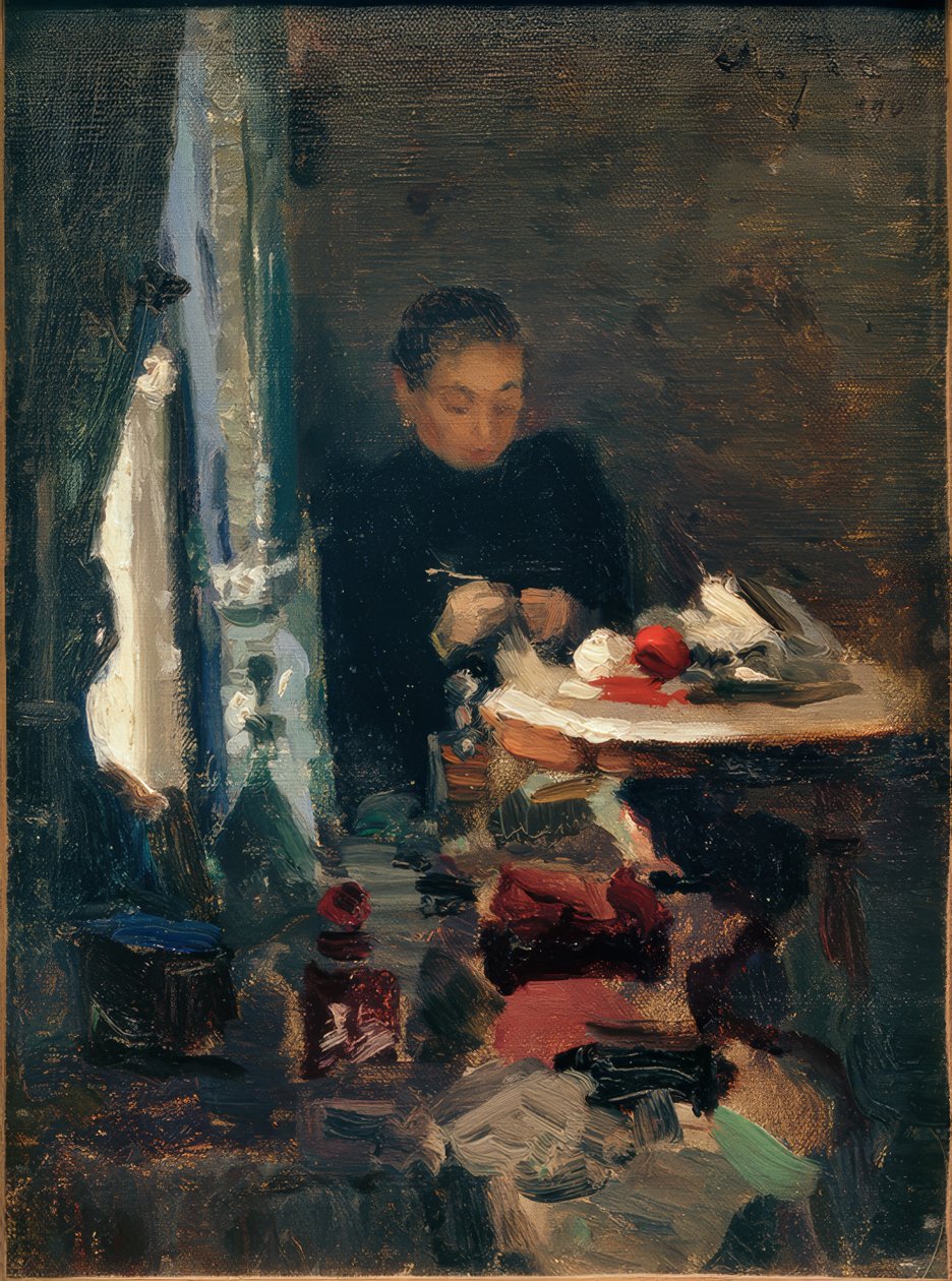 De moeder van de kunstenaar door Alexej von Jawlensky