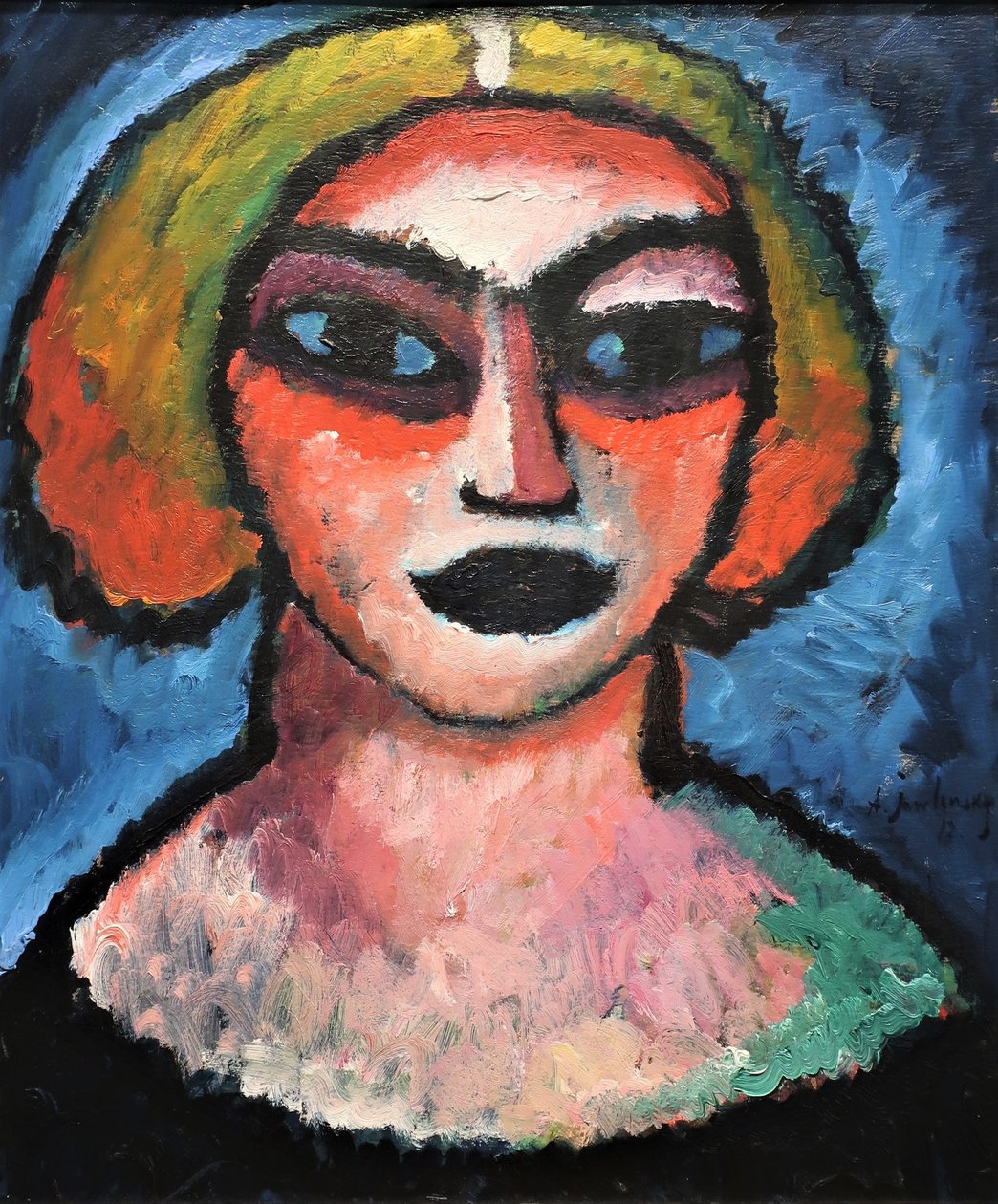 1912 Jawlensky vrouwenhoofd door Alexej von Jawlensky