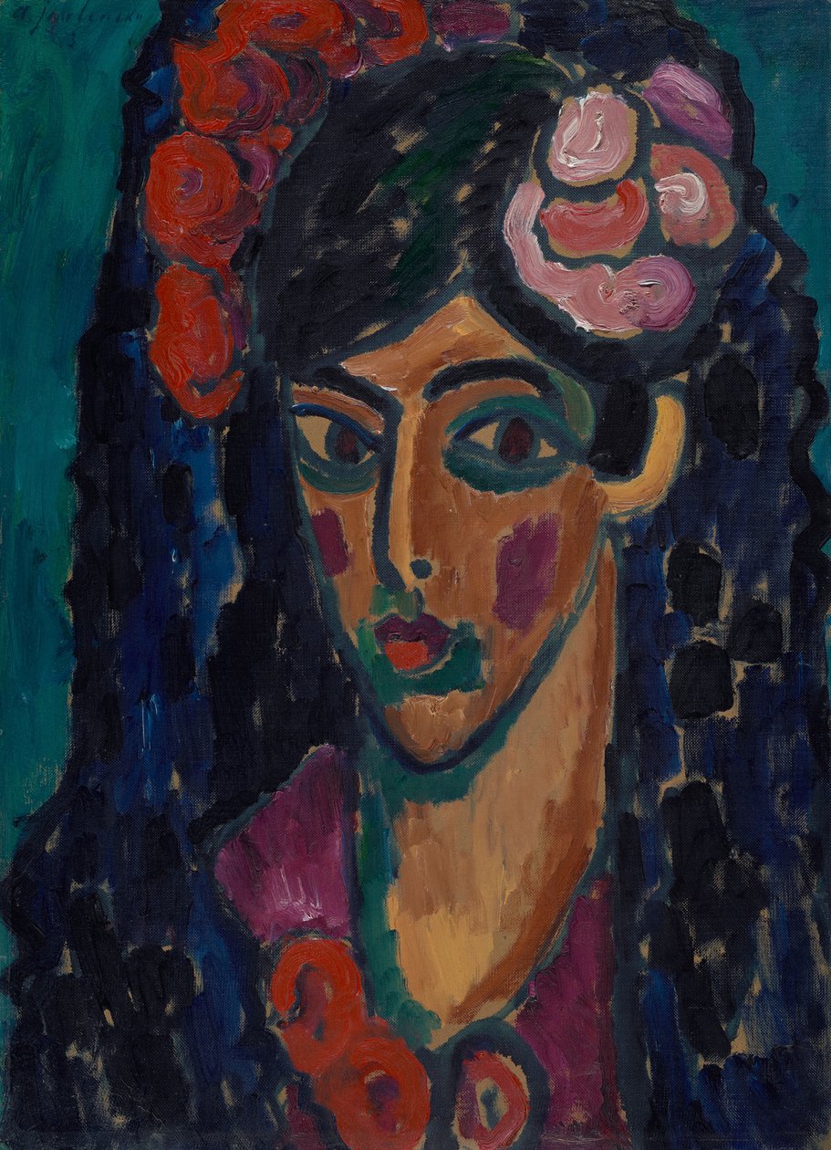 Spaanse vrouw door Alexej von Jawlensky