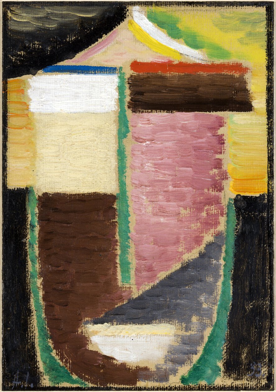 Abstract hoofd door Alexej von Jawlensky
