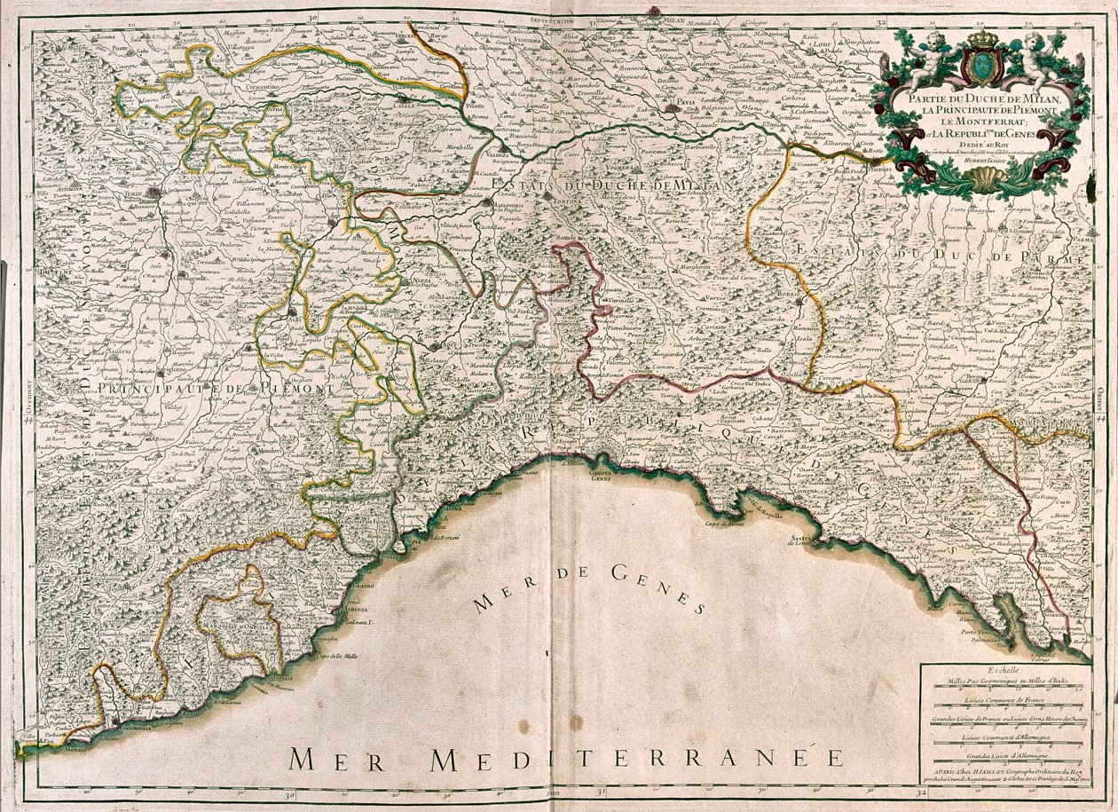 Milaan, Genua en Piemonte, Italië - door A door Alexis Hubert Jaillot