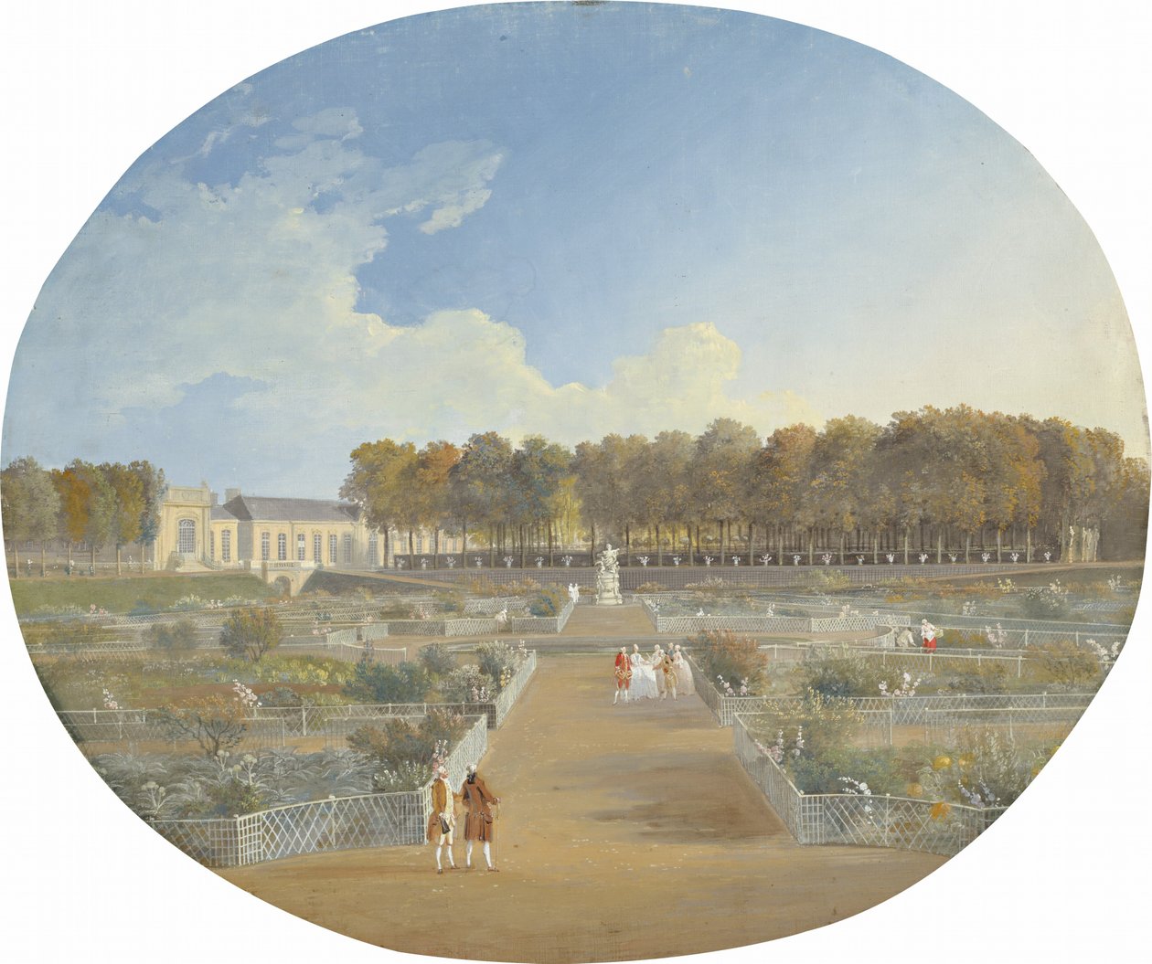 De moestuin van het Hôtel de Valentinois in Passy door Alexis Nicolas Perignon