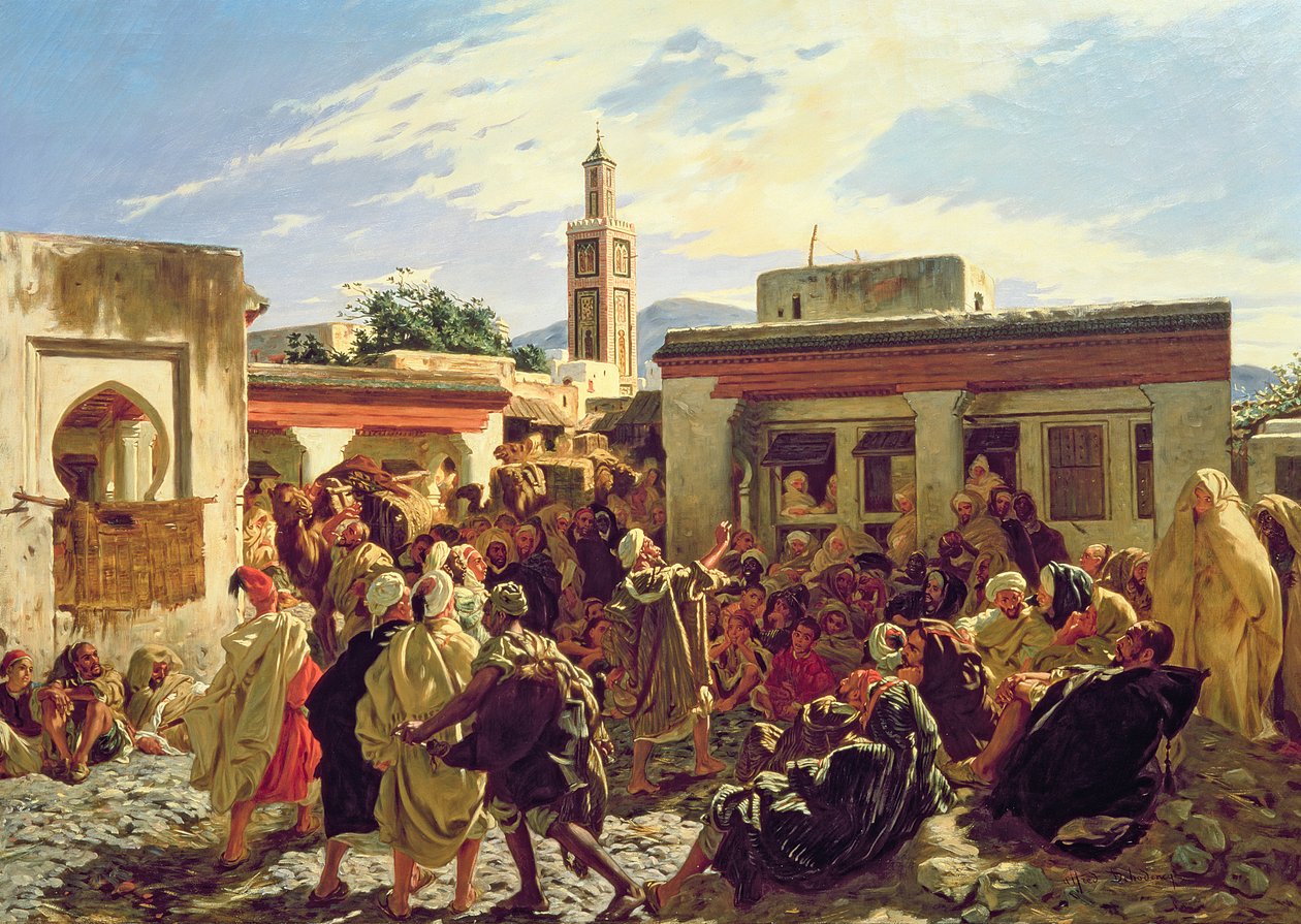 De Marokkaanse Verhalenverteller, 1877 door Alfred Dehodencq