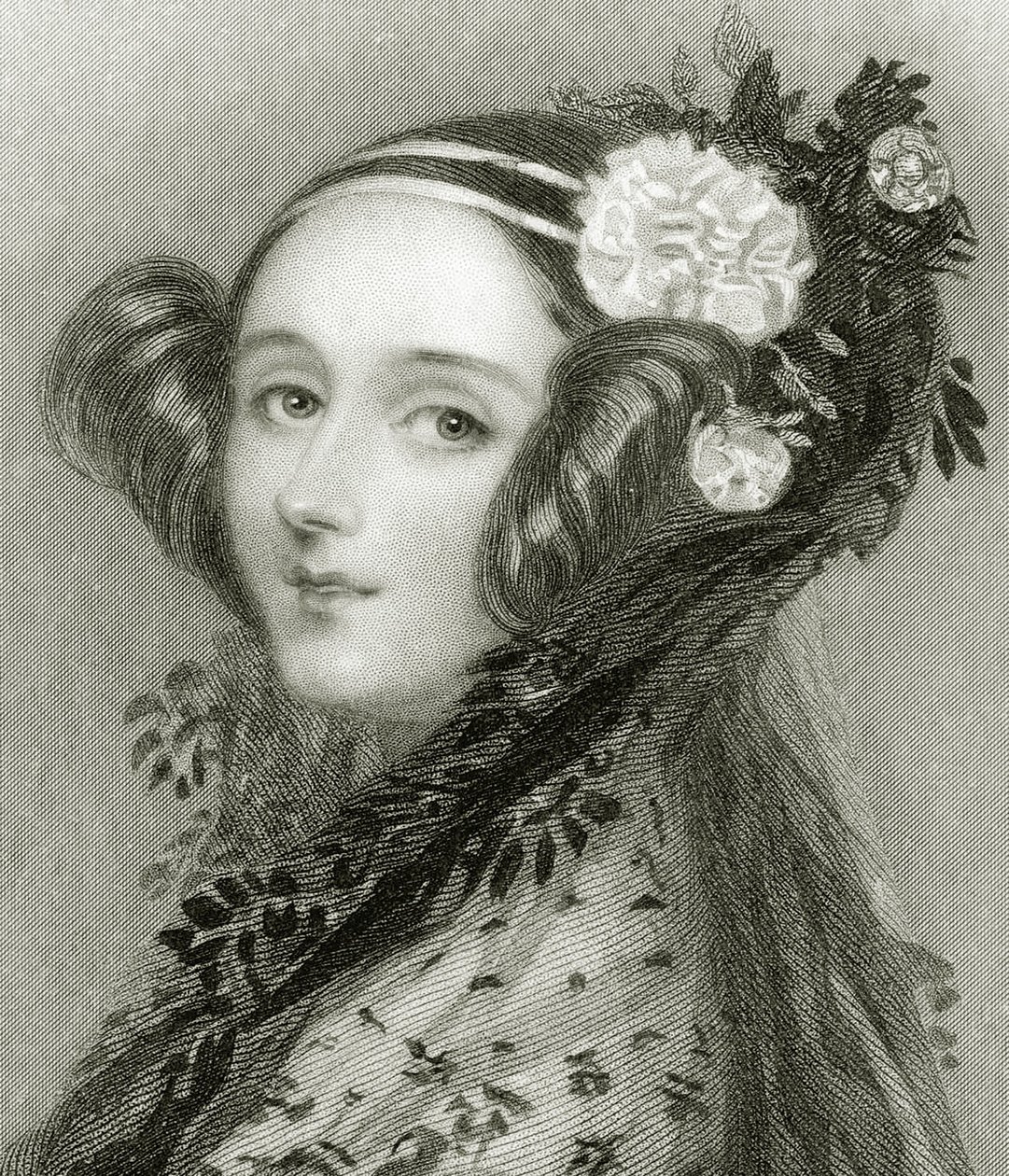 Portret van Augusta Ada King (1815 - 1852), Gravin van Lovelace door Alfred Edward Chalon