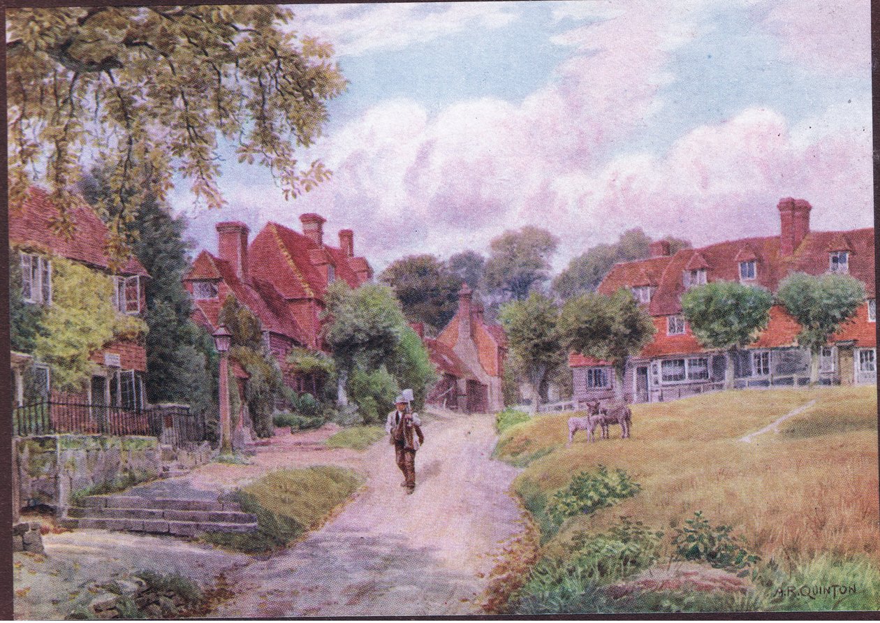 Groombridge, Kent, uit The Cottages and the Village Life of Rural England gepubliceerd door Dent & Sons Limited, 1912 door Alfred Robert Quinton