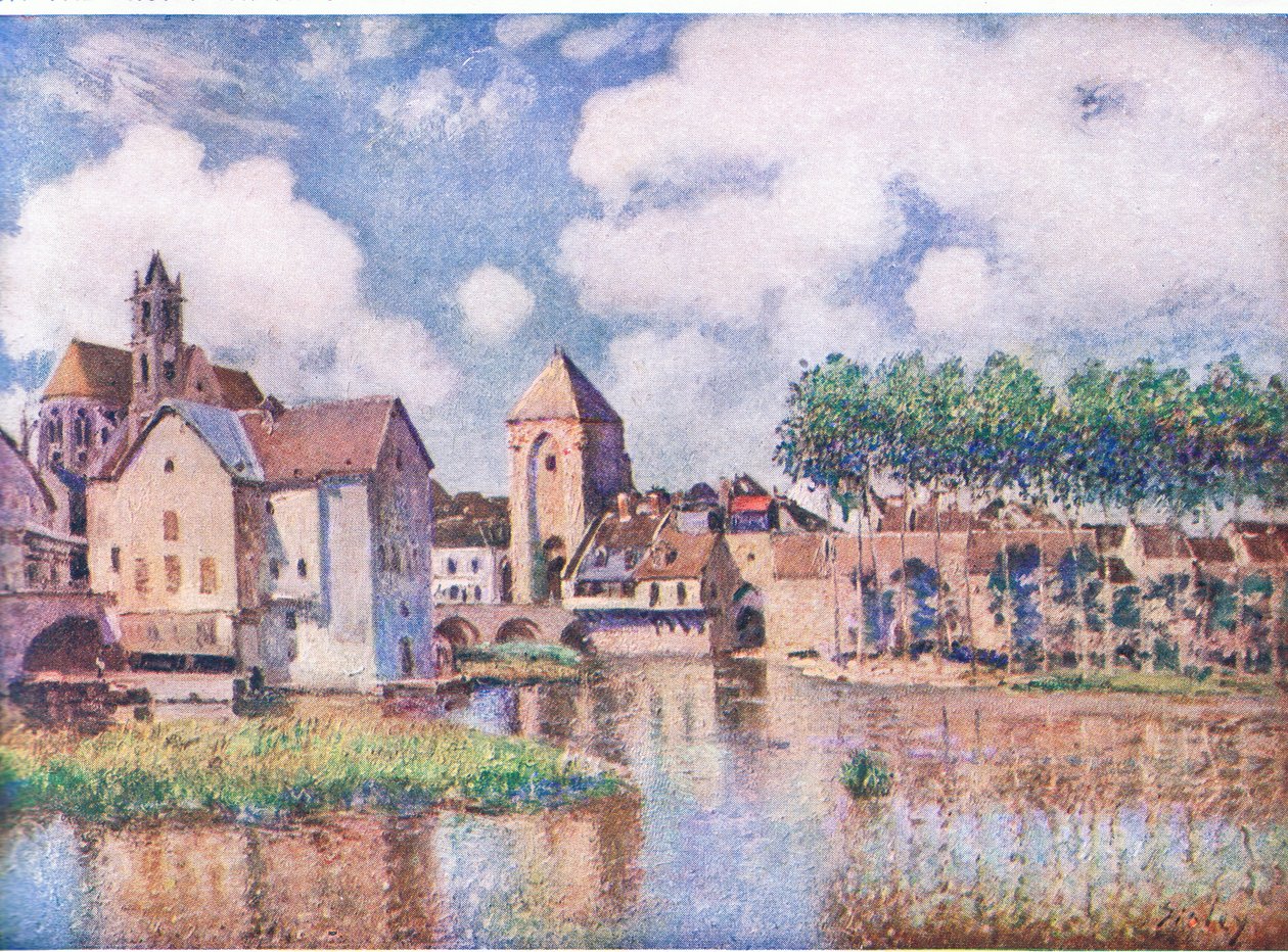 De Brug van Moret door Alfred Sisley