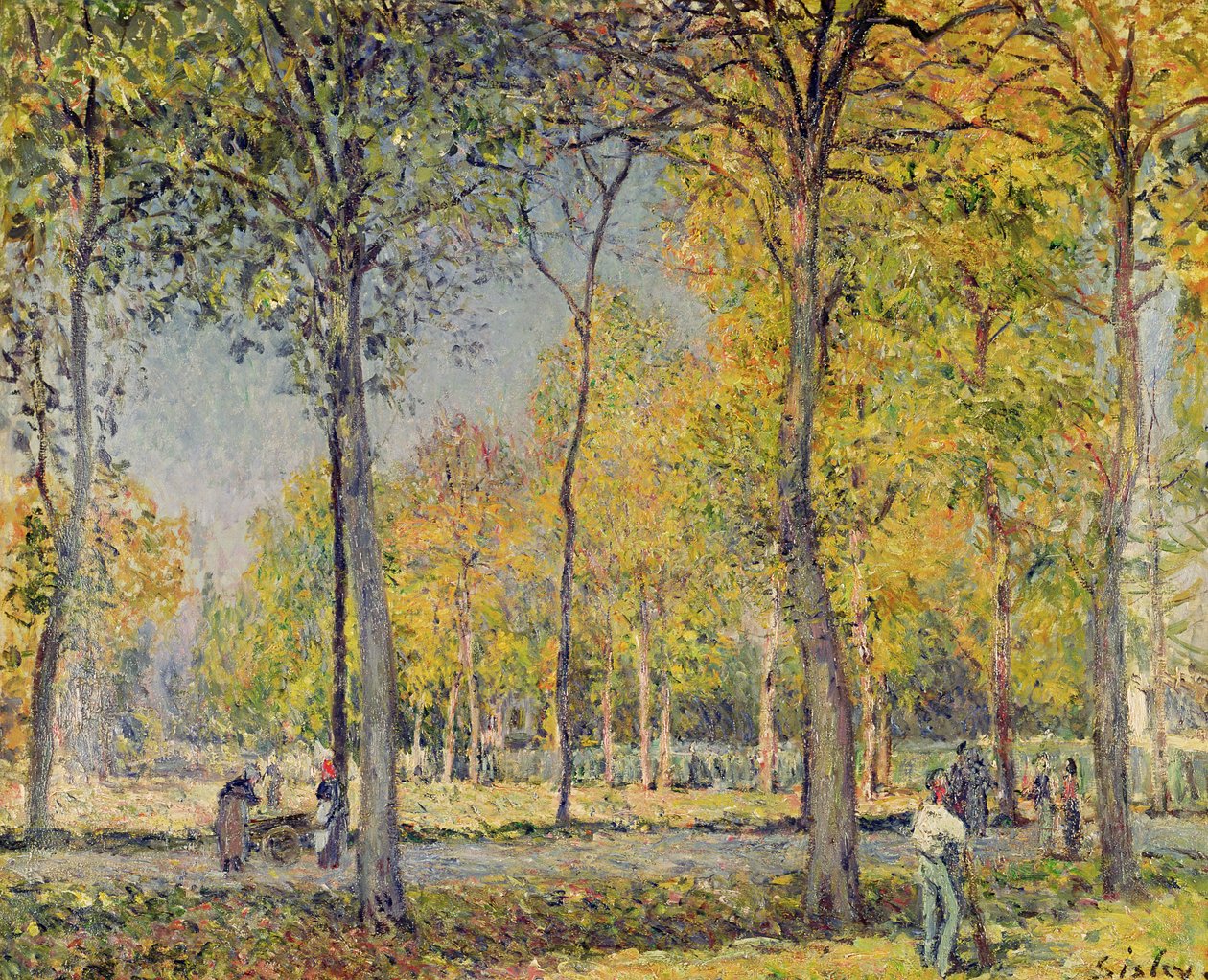 Het Bois de Boulogne door Alfred Sisley