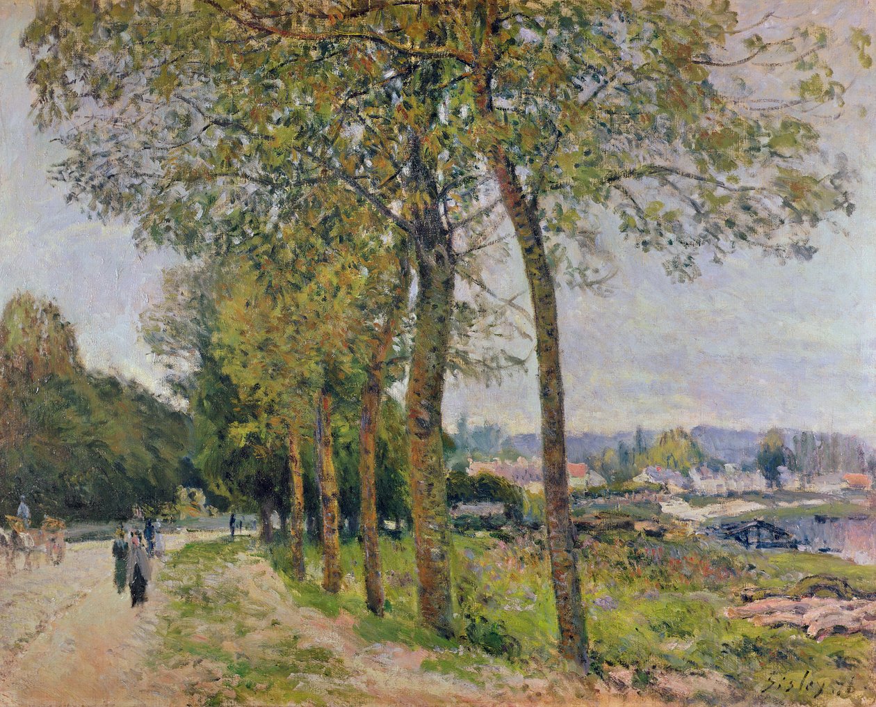 De Seine bij Marly door Alfred Sisley