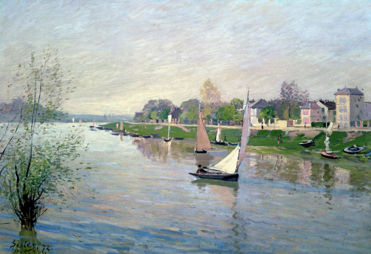 De Seine bij Argenteuil, 1872 door Alfred Sisley
