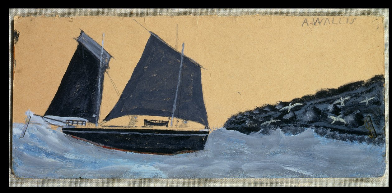 Zeilen bij St. Ives door Alfred Wallis