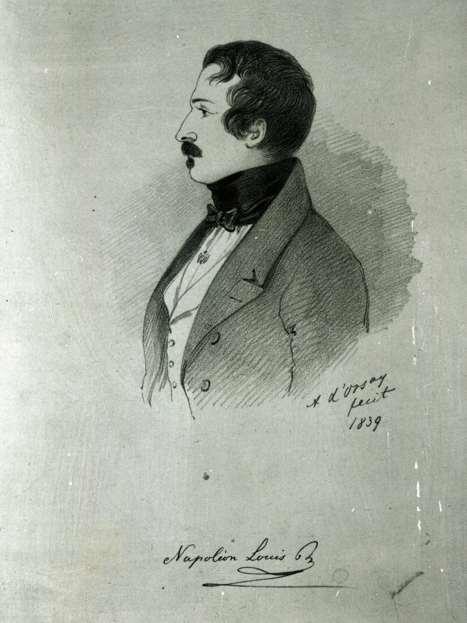 Portret van Napoleon III (1808-73) als jonge man, 1839 door Alfred d