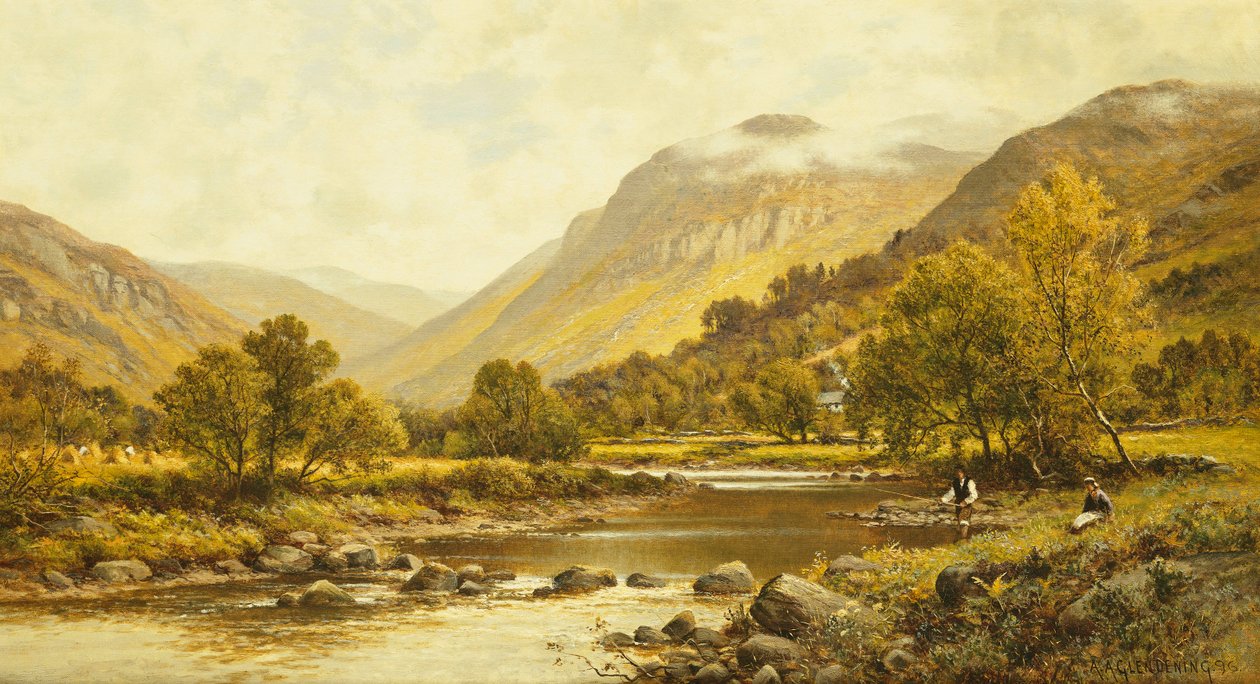 Borrowdale, Cumberland, 1896 door Alfred Augustus Glendening