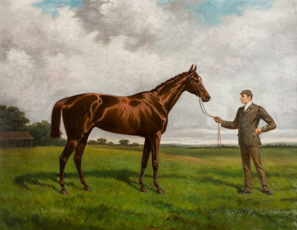 Sir Hugo-winnaar van de Derby van 1892, ca. 1875-1928 door Alfred Charles Havell