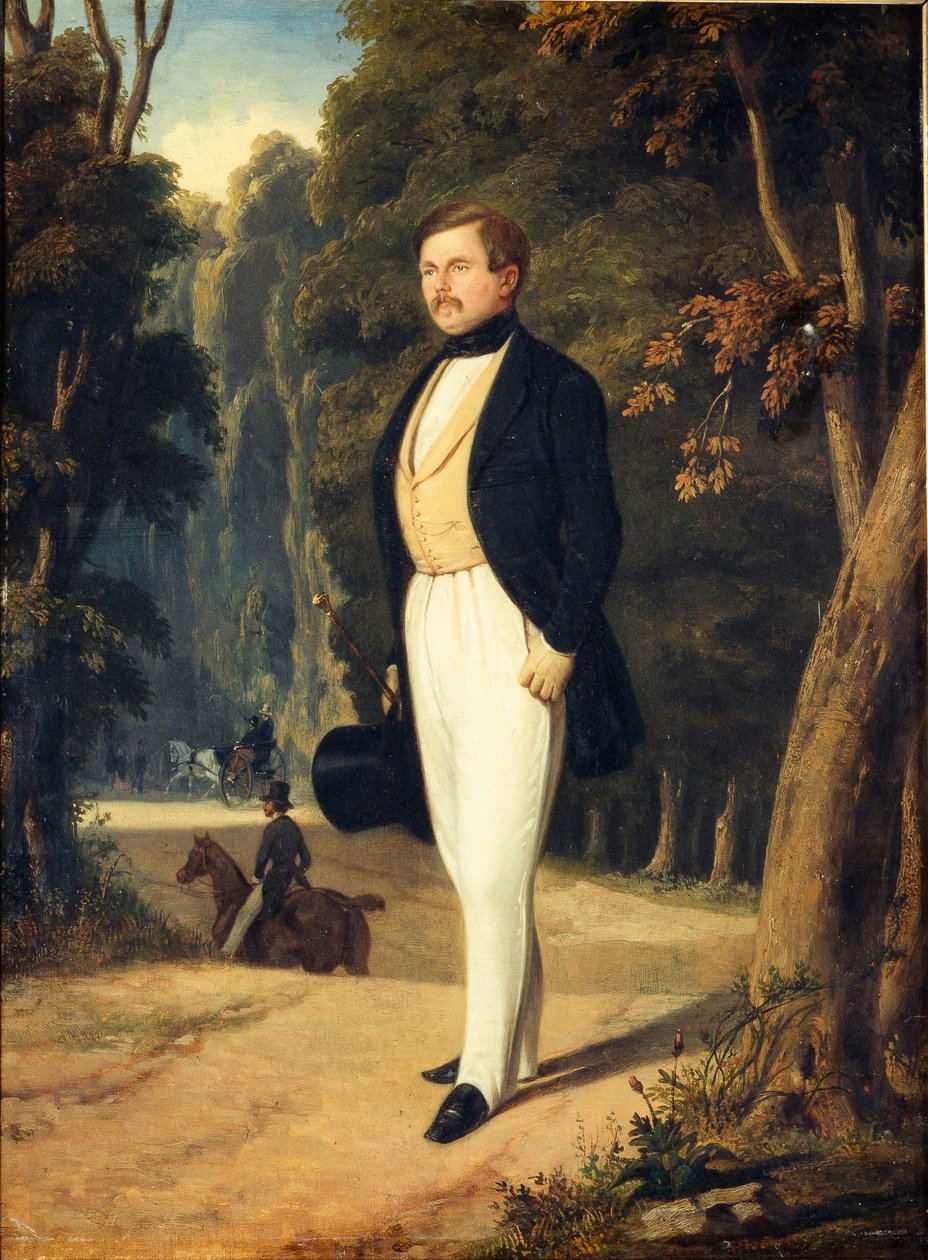 Portret van Augustin Grisier 1791-1865, ca. 1840 door Alfred De Dreux