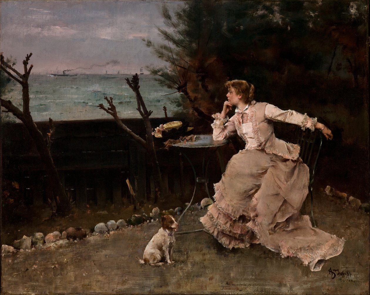 In diepe gedachten door Alfred Emile Stevens