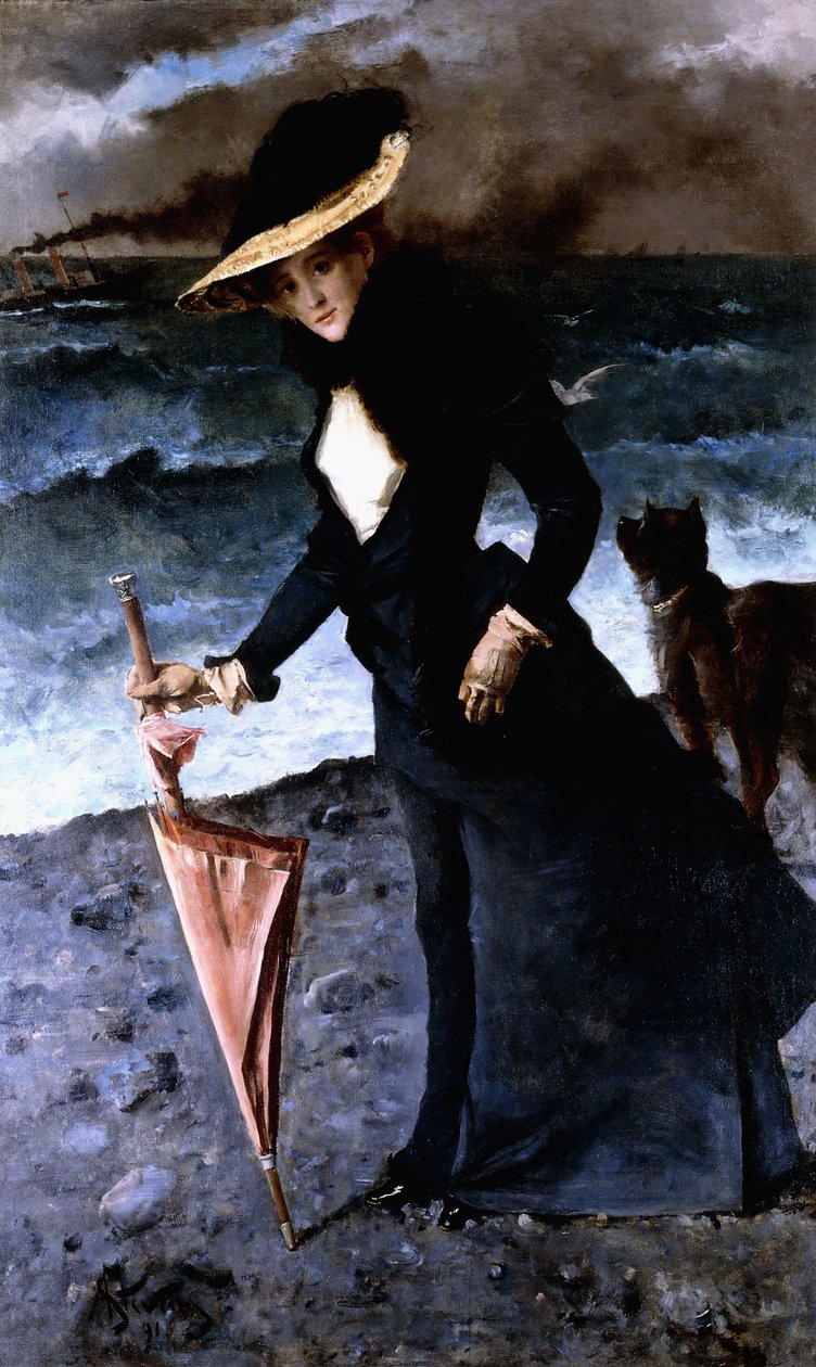 De Storm, 1891 door Alfred Emile Stevens