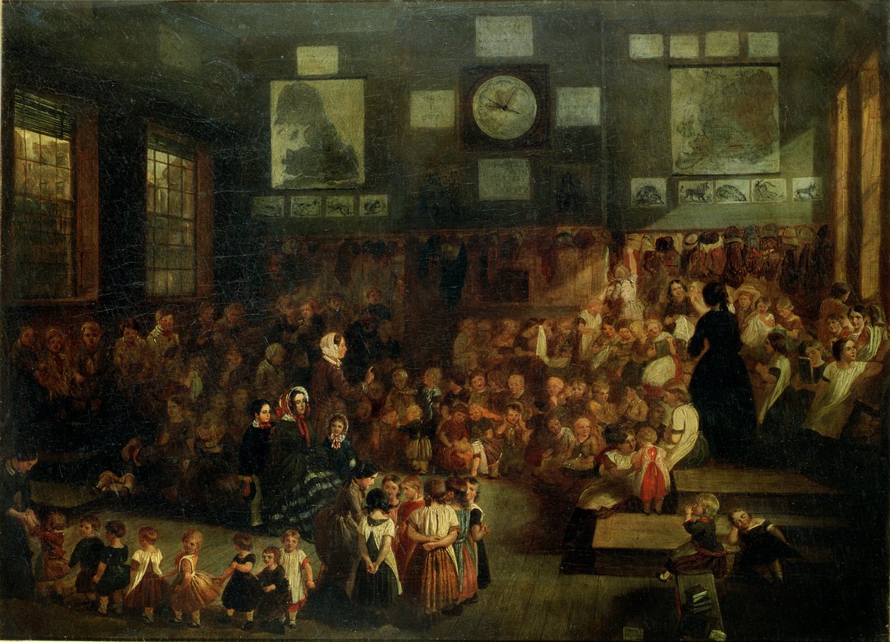 Ann Street School, Birmingham, 1855 door Alfred H. Green