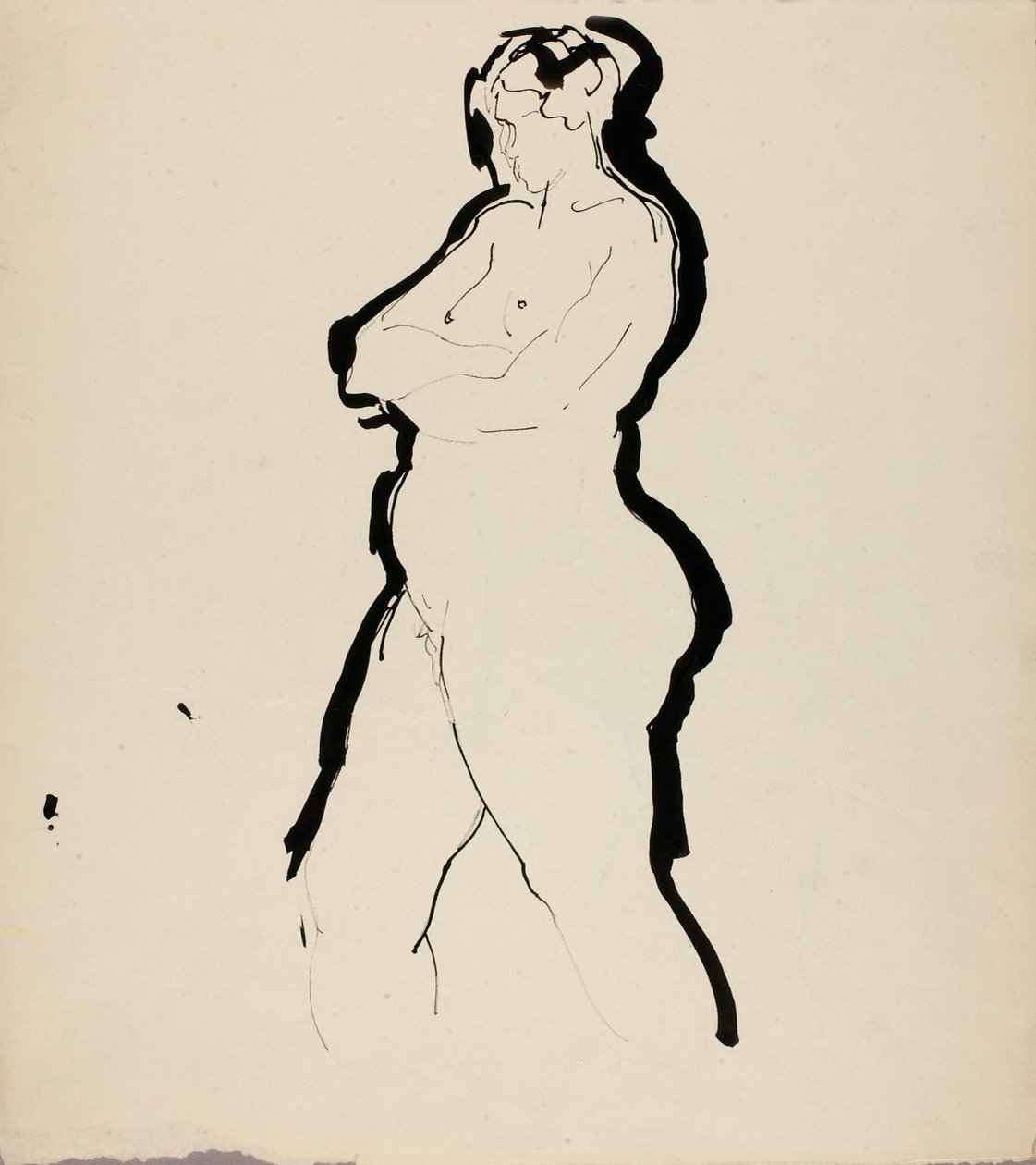 Staand naakt door Alfred H. Maurer