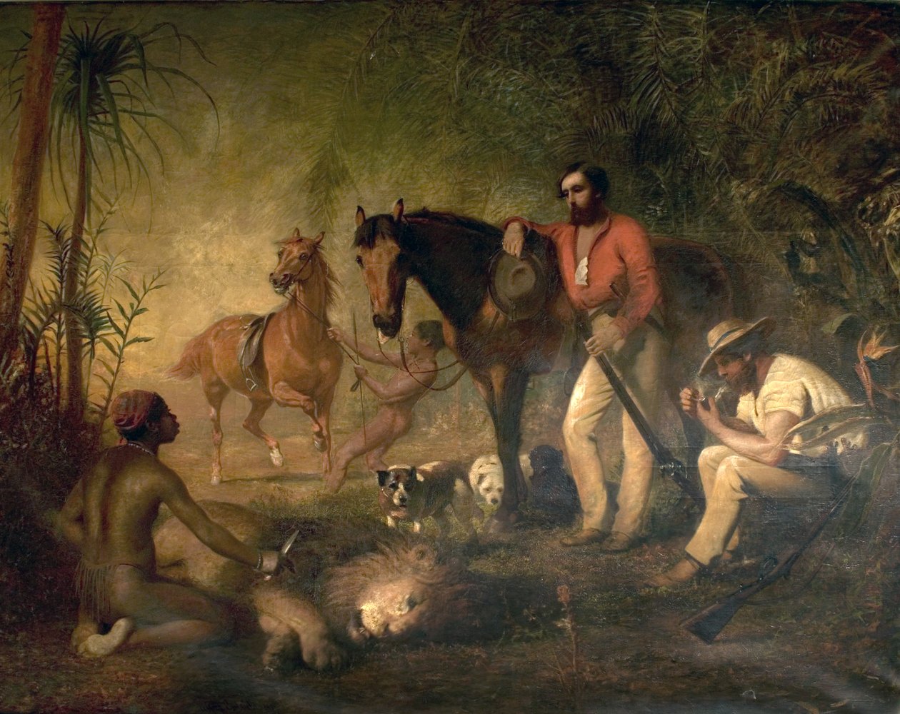 Na de Leeuwenjacht door Alfred Hichens Corbould