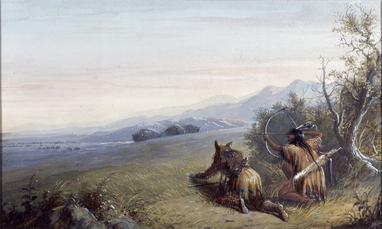 Op weg naar Buffalo door Alfred Jacob Miller