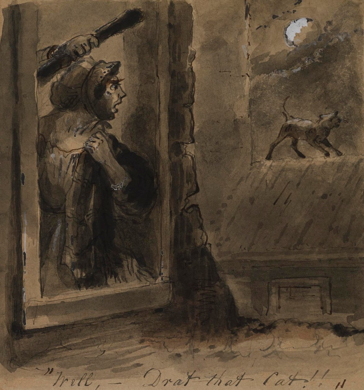 Verdorie, die kat! door Alfred Jacob Miller