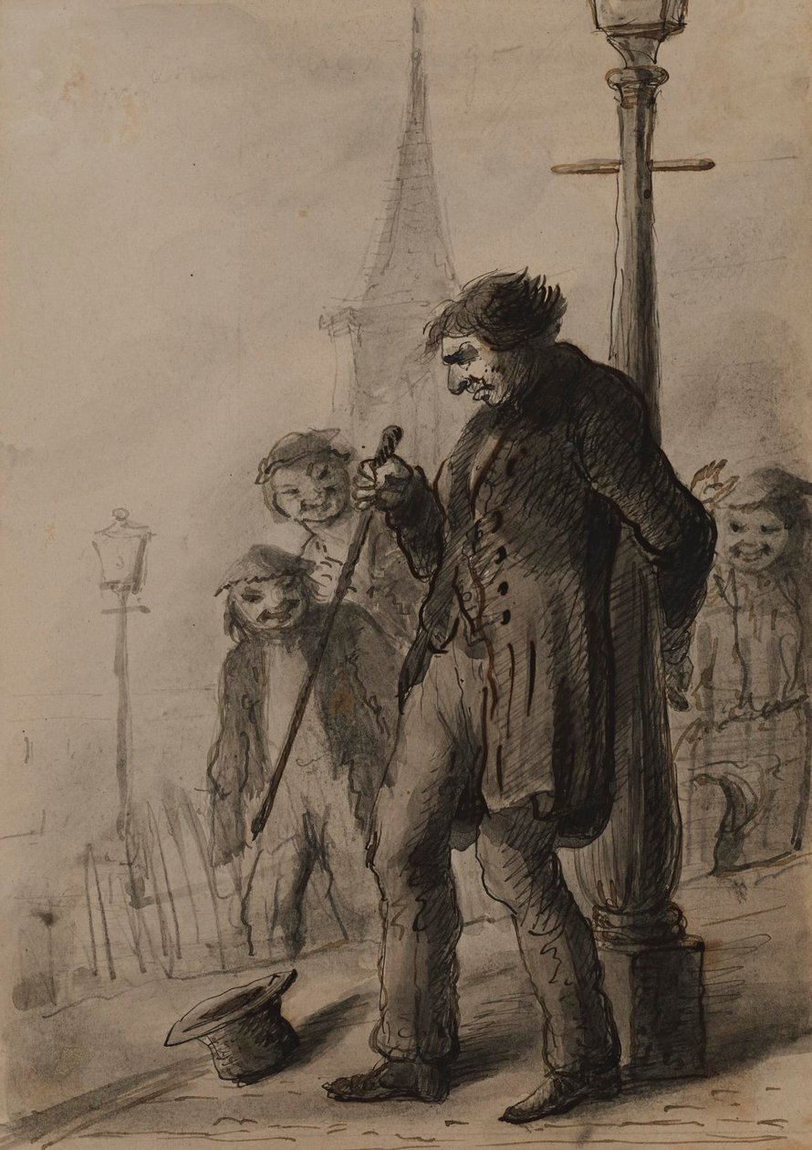 Dronkaard door Alfred Jacob Miller