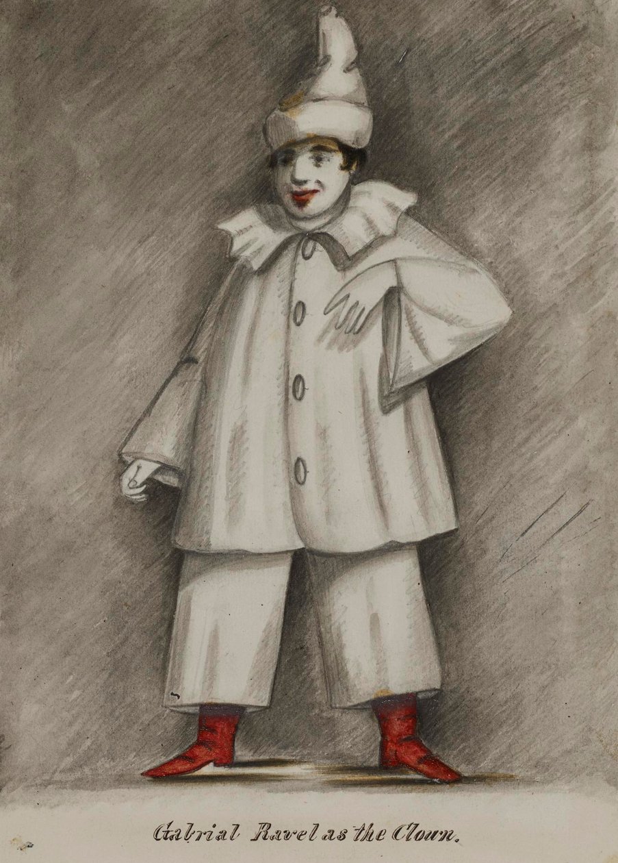 Gabriel Ravel als de clown door Alfred Jacob Miller
