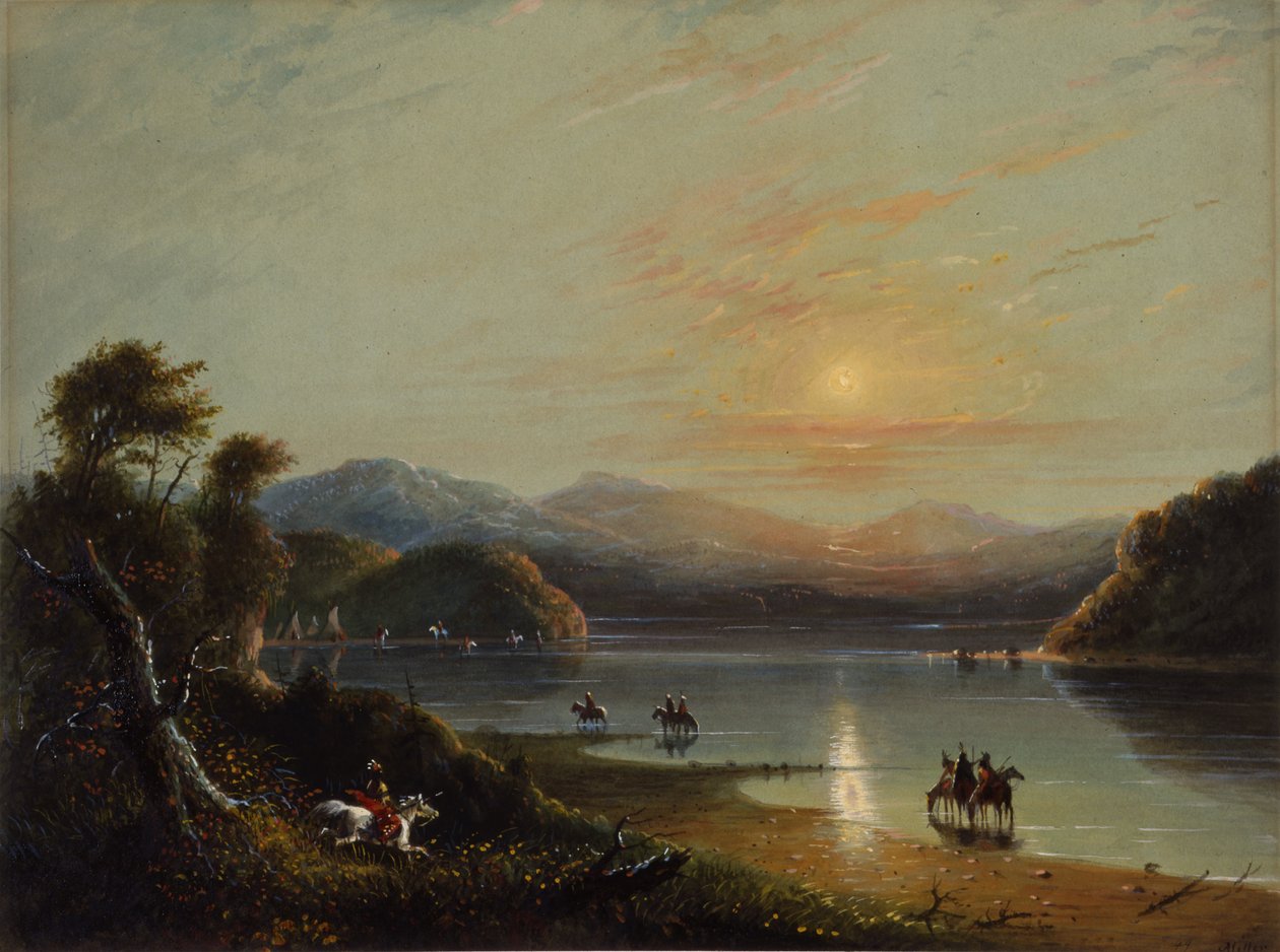 Green River (Oregon) door Alfred Jacob Miller