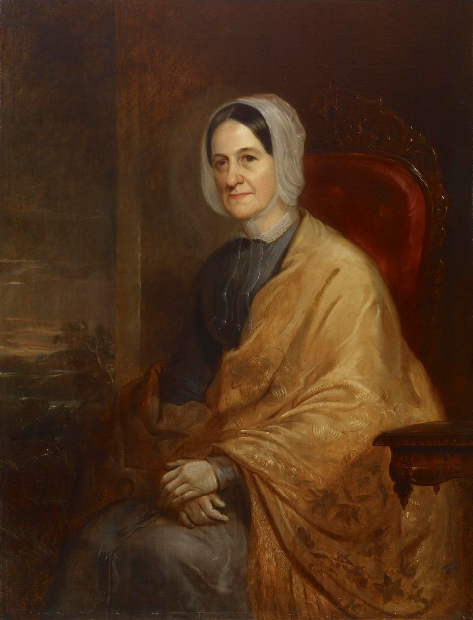 Mevrouw Jesse Hare (Catherine H. Welch) door Alfred Jacob Miller