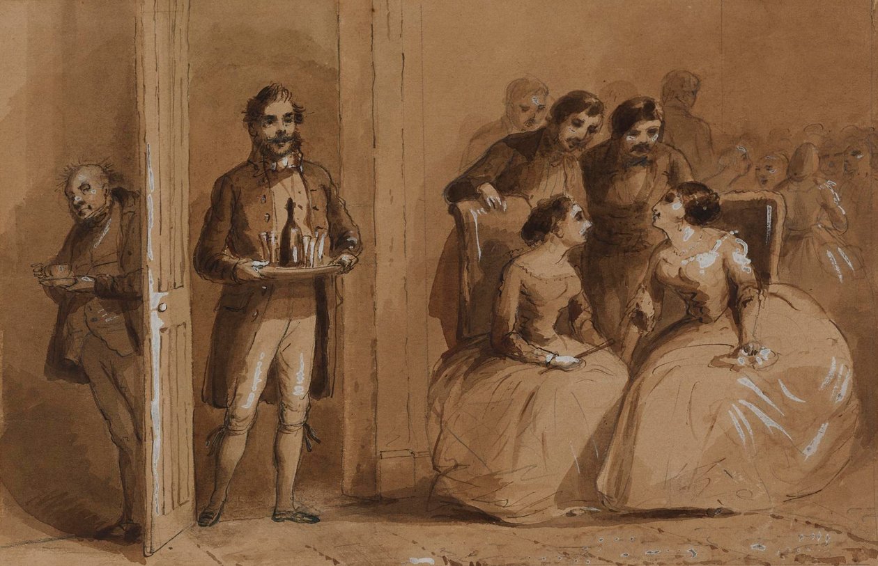 Scène uit "Little Dorritt" door Alfred Jacob Miller