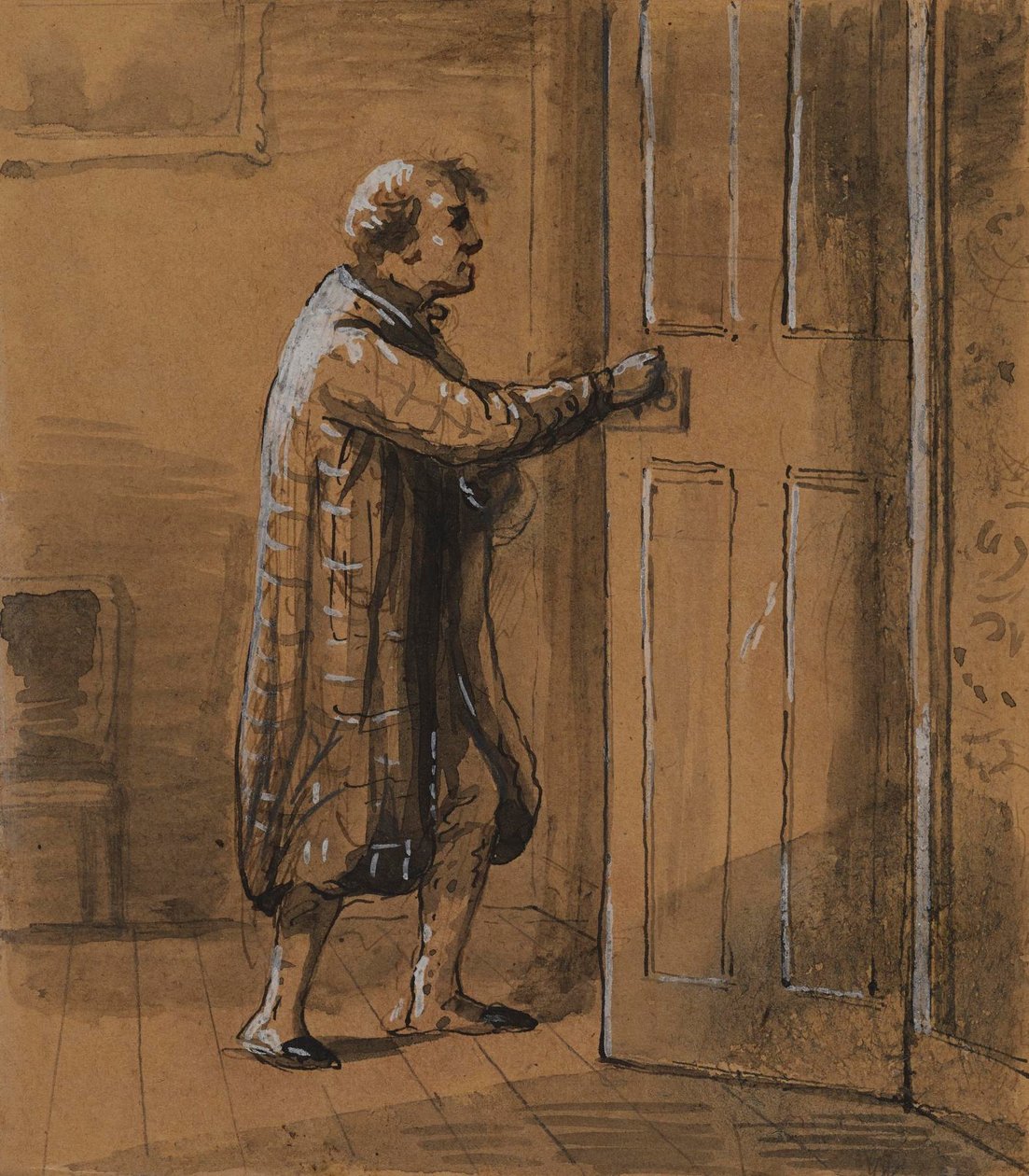 Wanneer niemand aanwezig is door Alfred Jacob Miller