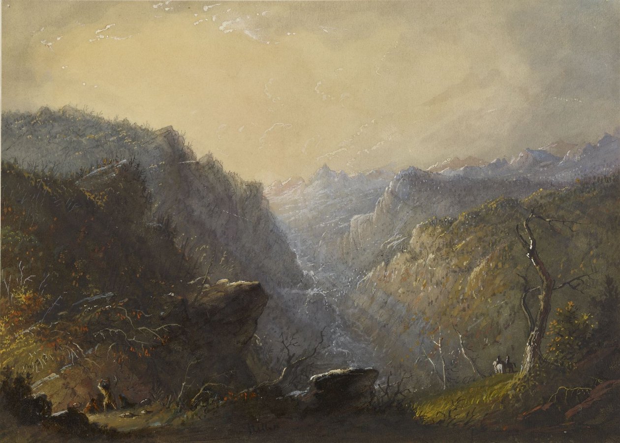 Wilde landschappen (Een cache aanleggen) door Alfred Jacob Miller