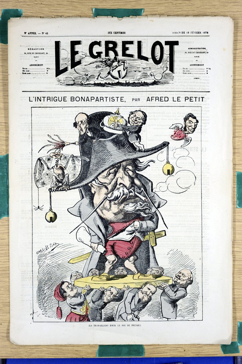 Omslag van Le Grelot, nummer 45, Satirique en Couleurs door Alfred Le Petit