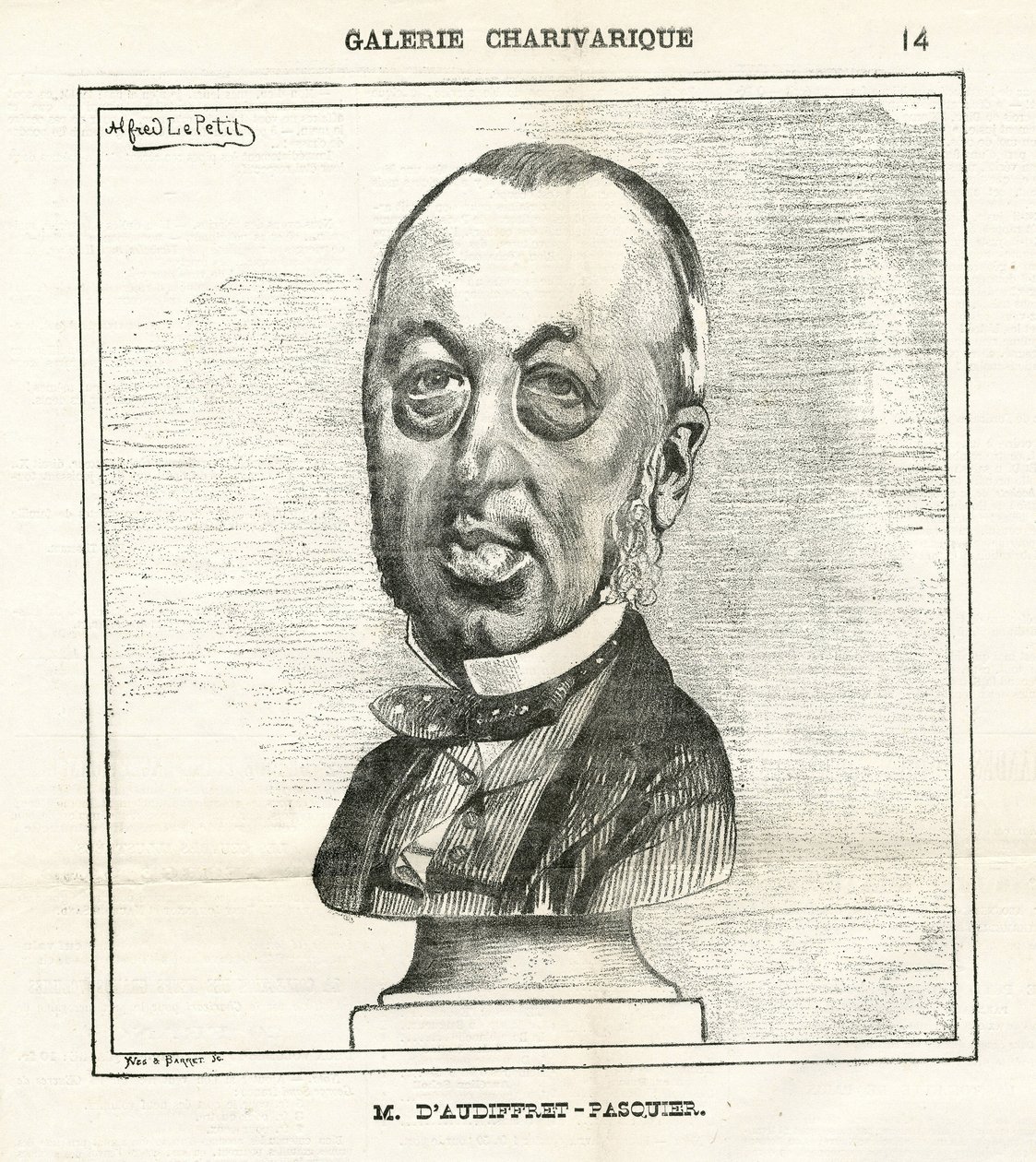Illustratie van Alfred Le Pete (1841-1909) in Le Charivari door Alfred Le Petit