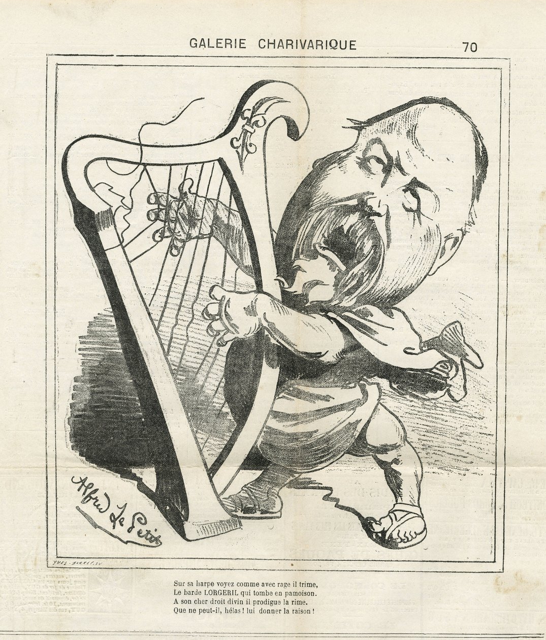 Illustratie van Alfred Le Pete (1841-1909) in Le Charivari door Alfred Le Petit