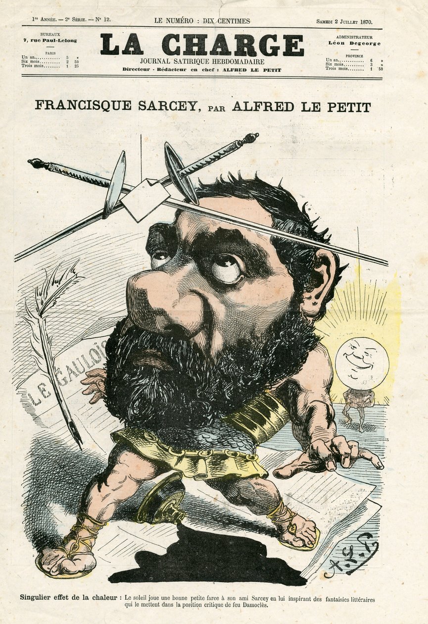 La Charge (1870), nummer 12, Satirisch in Kleuren door Alfred Le Petit