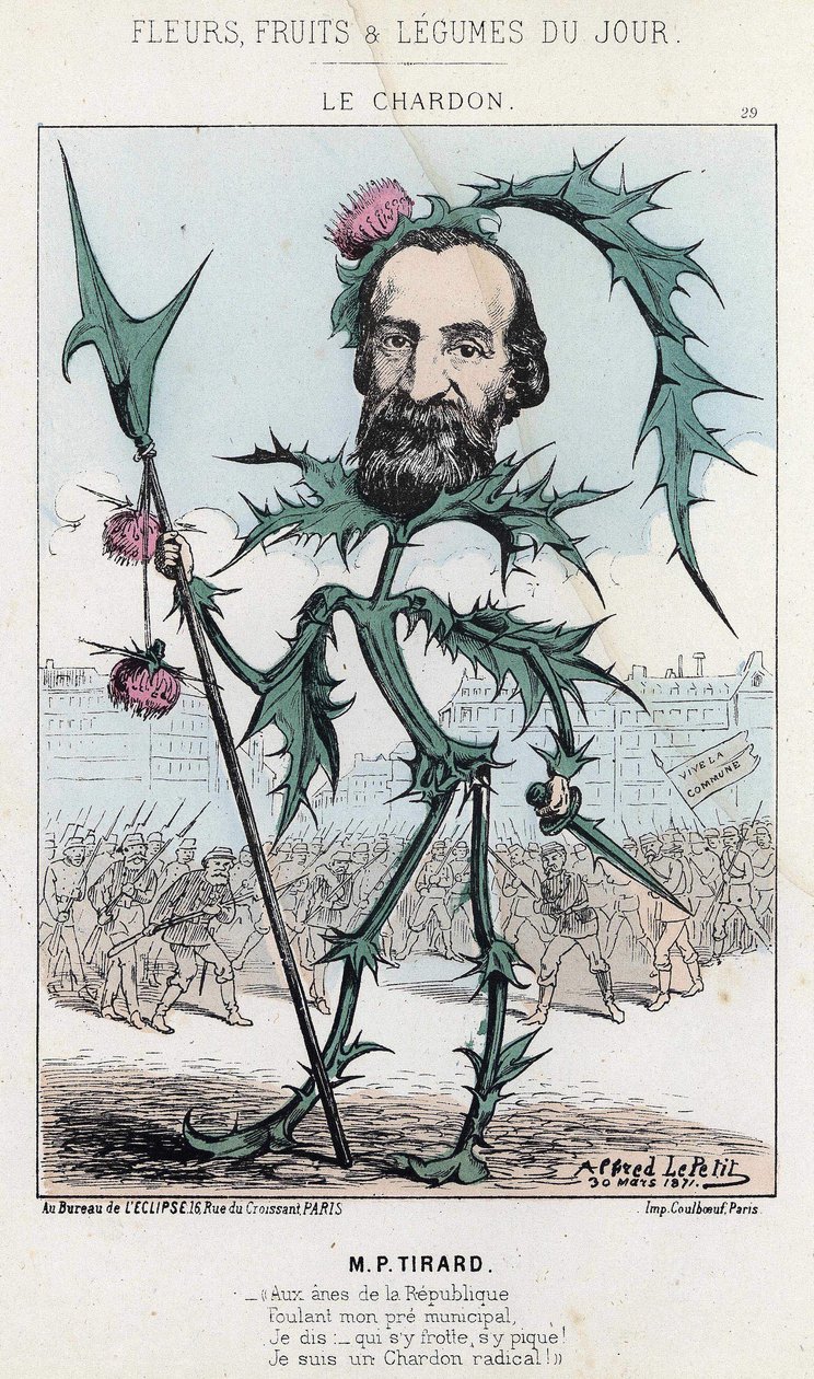 Le Thistle: karikatuur over P. Tirard - ill. uit 30/03/1871 in 