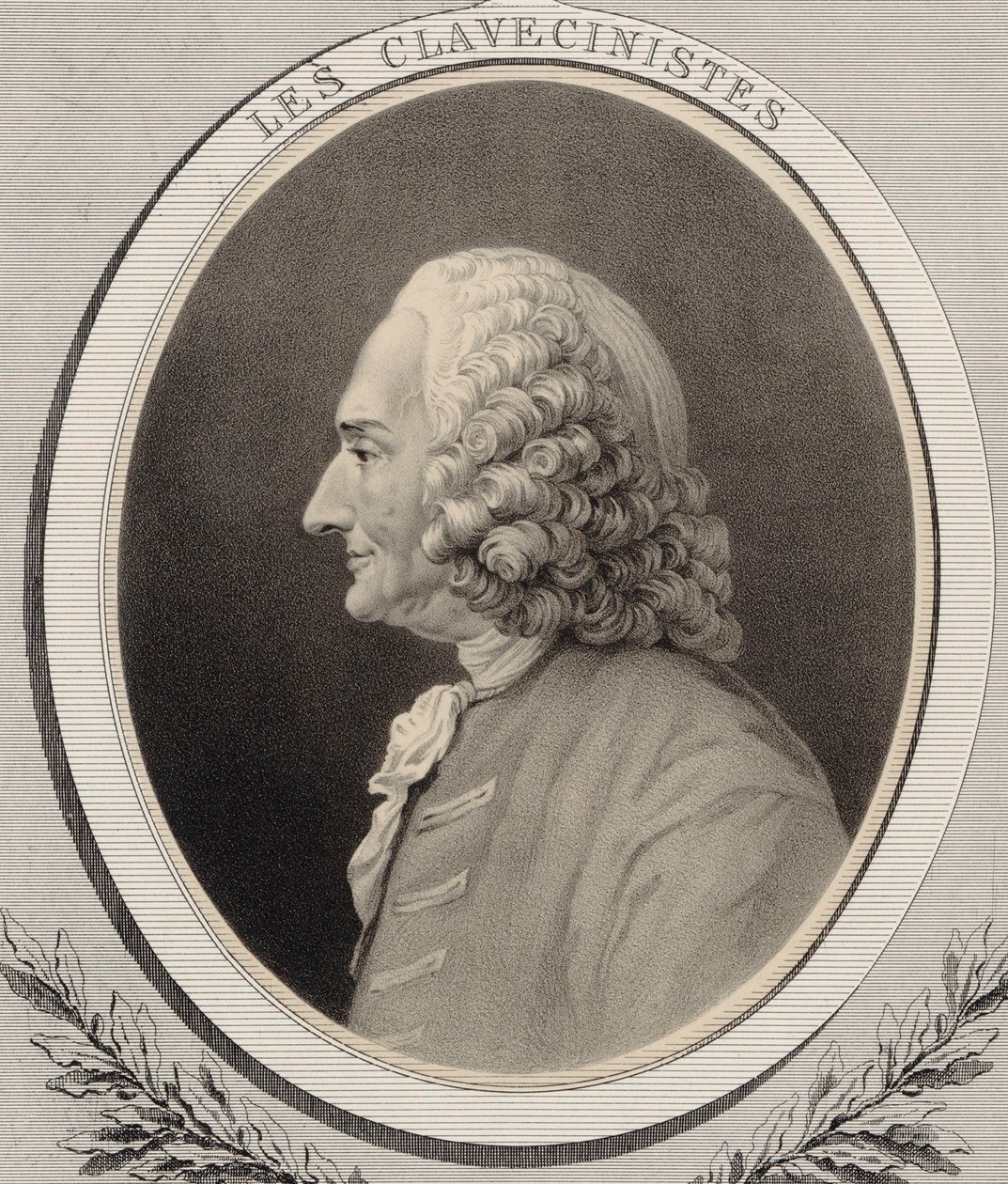 Portret van de componist Jean-Philippe Rameau 1683-1764 door Alfred Lemoine