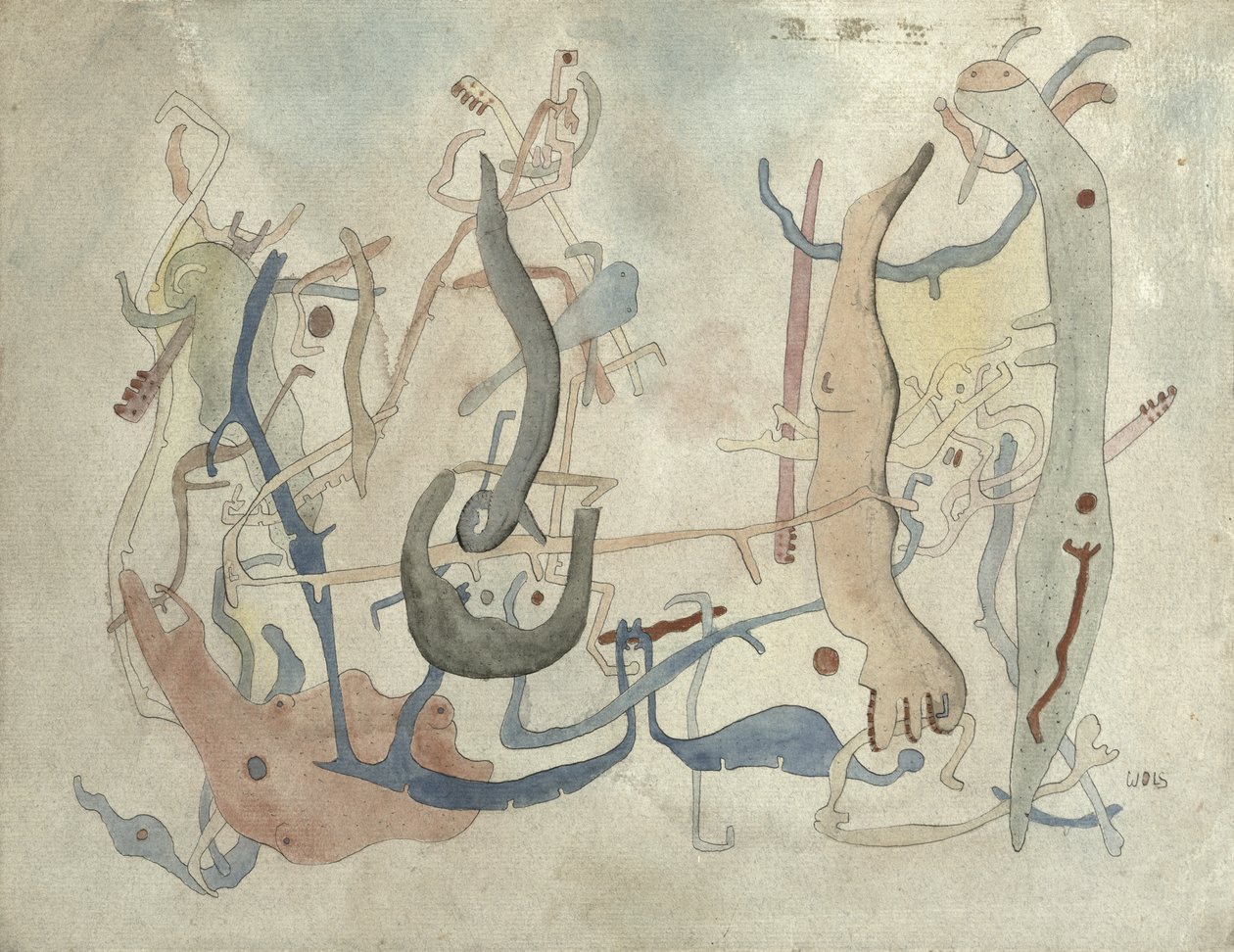 Denkbeeldige vormen, c.1939/40 door Alfred Otto Wolfgang Schulze Wols